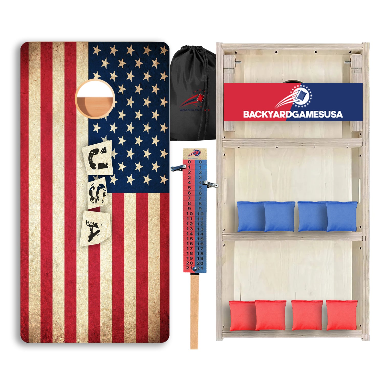 USA Flag Professional Cornhole Boards