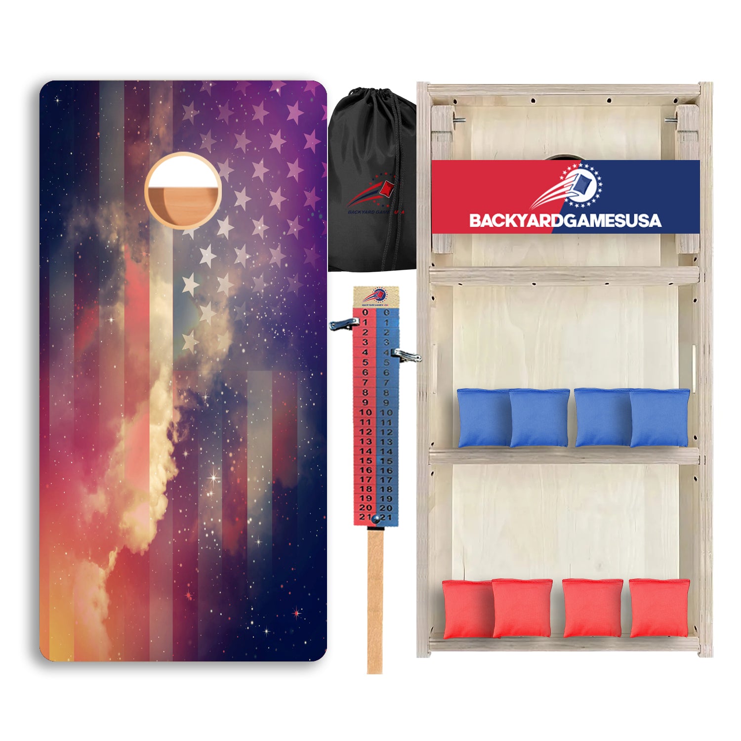 Galaxy Flag Professional Cornhole Boards