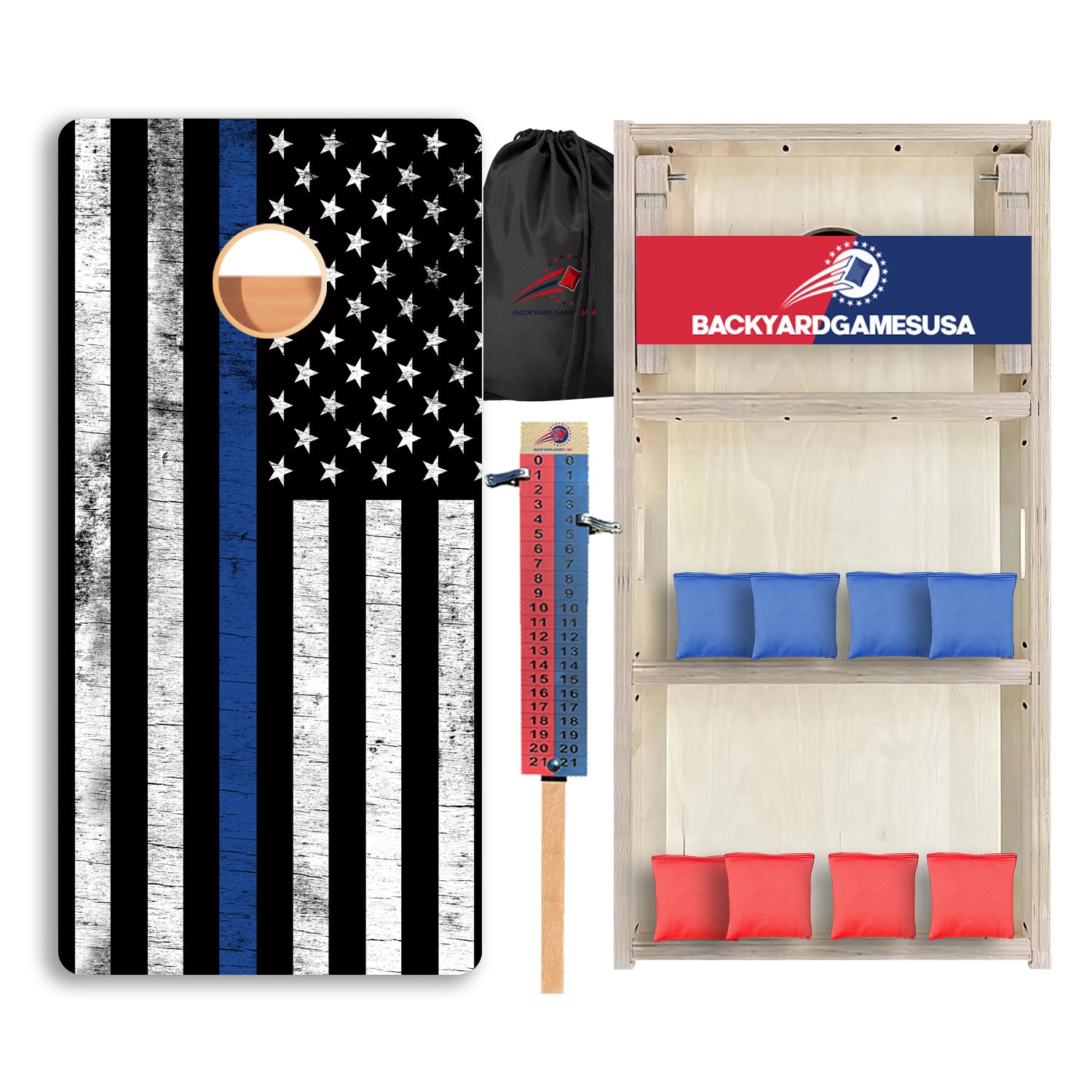Blue Line Vintage Professional Cornhole Boards