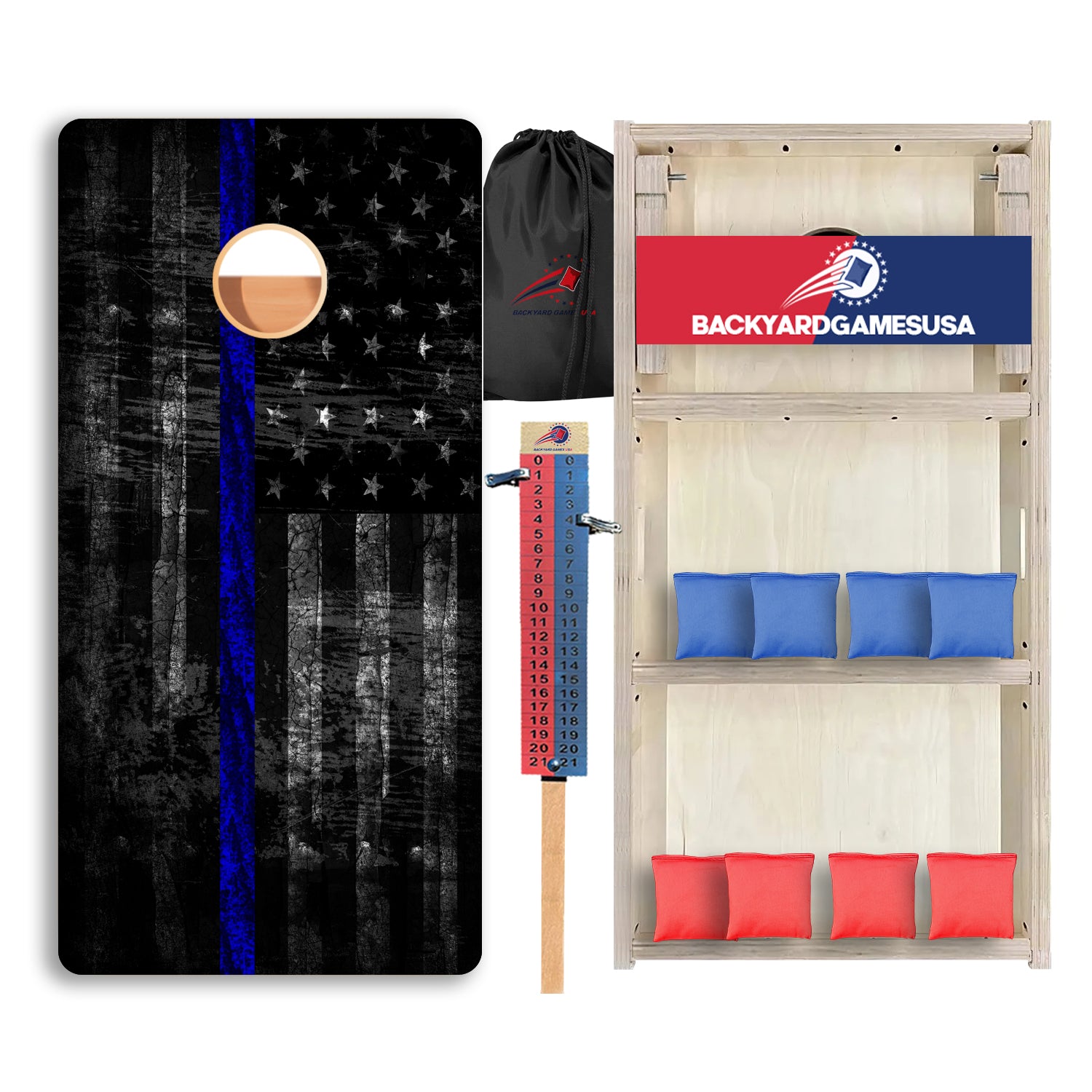 Dark Blue Line Professional Cornhole Boards