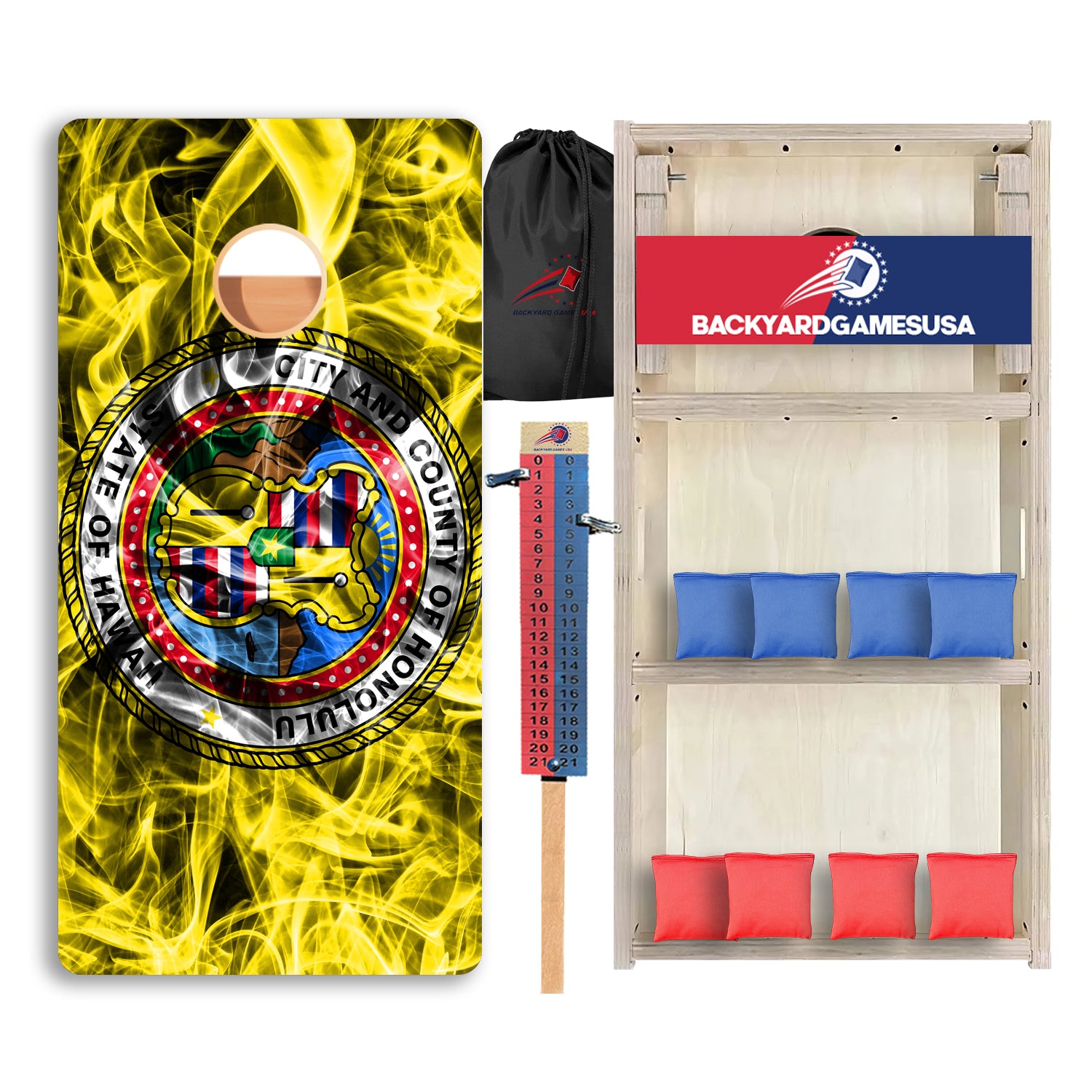 Hawaii Windy Flag Professional Cornhole Boards