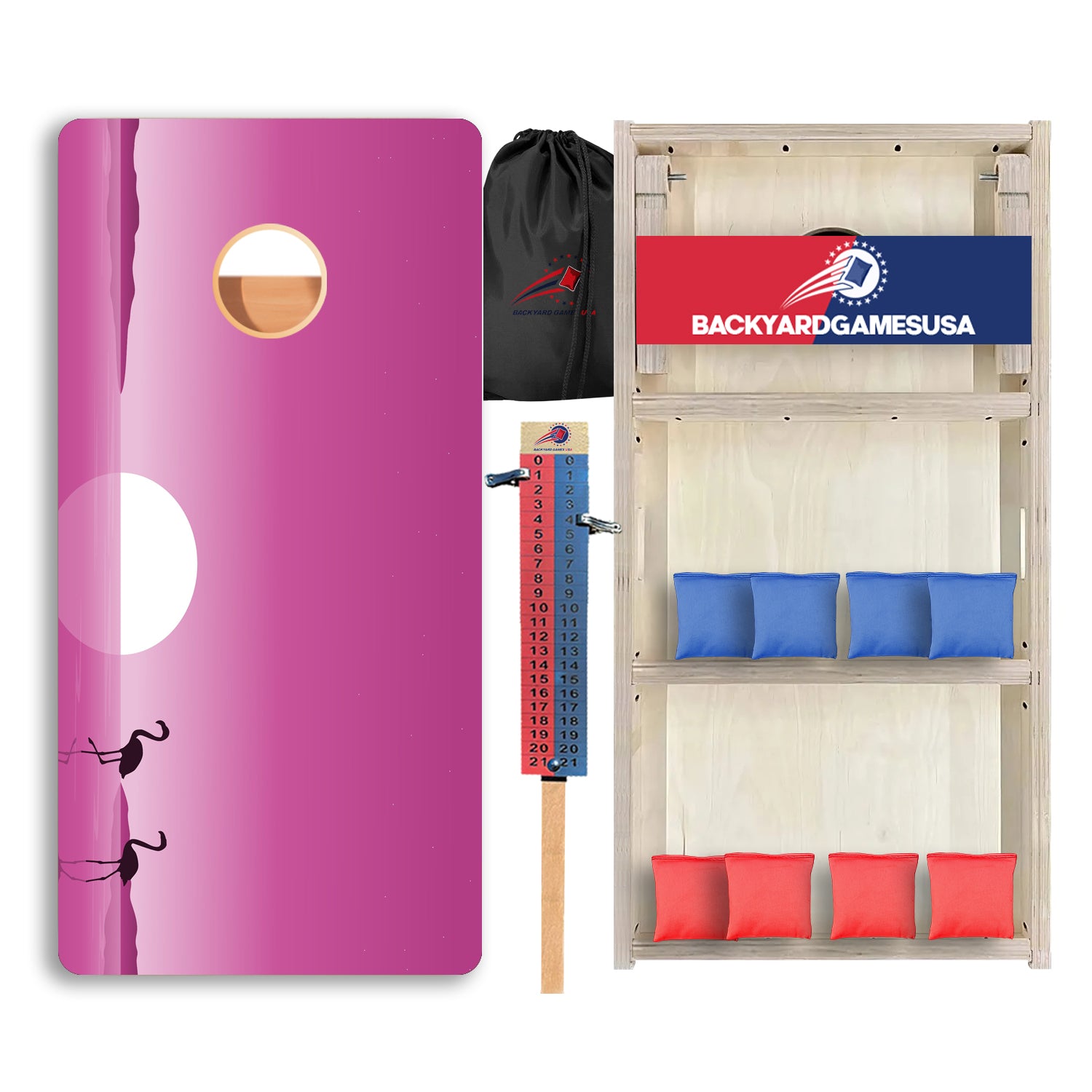 Pink Sun Professional Cornhole Boards