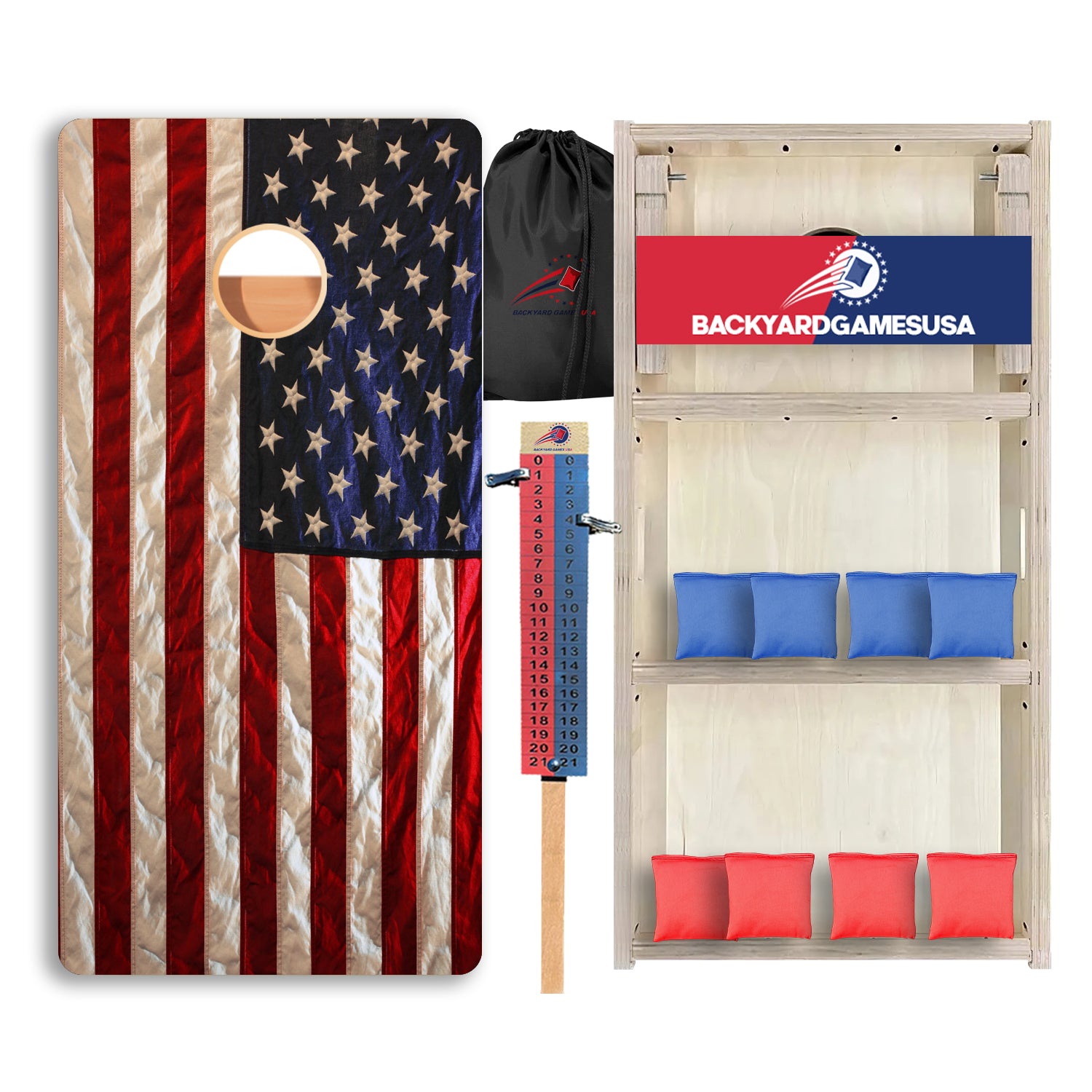 Wrinkled Flag Professional Cornhole Boards