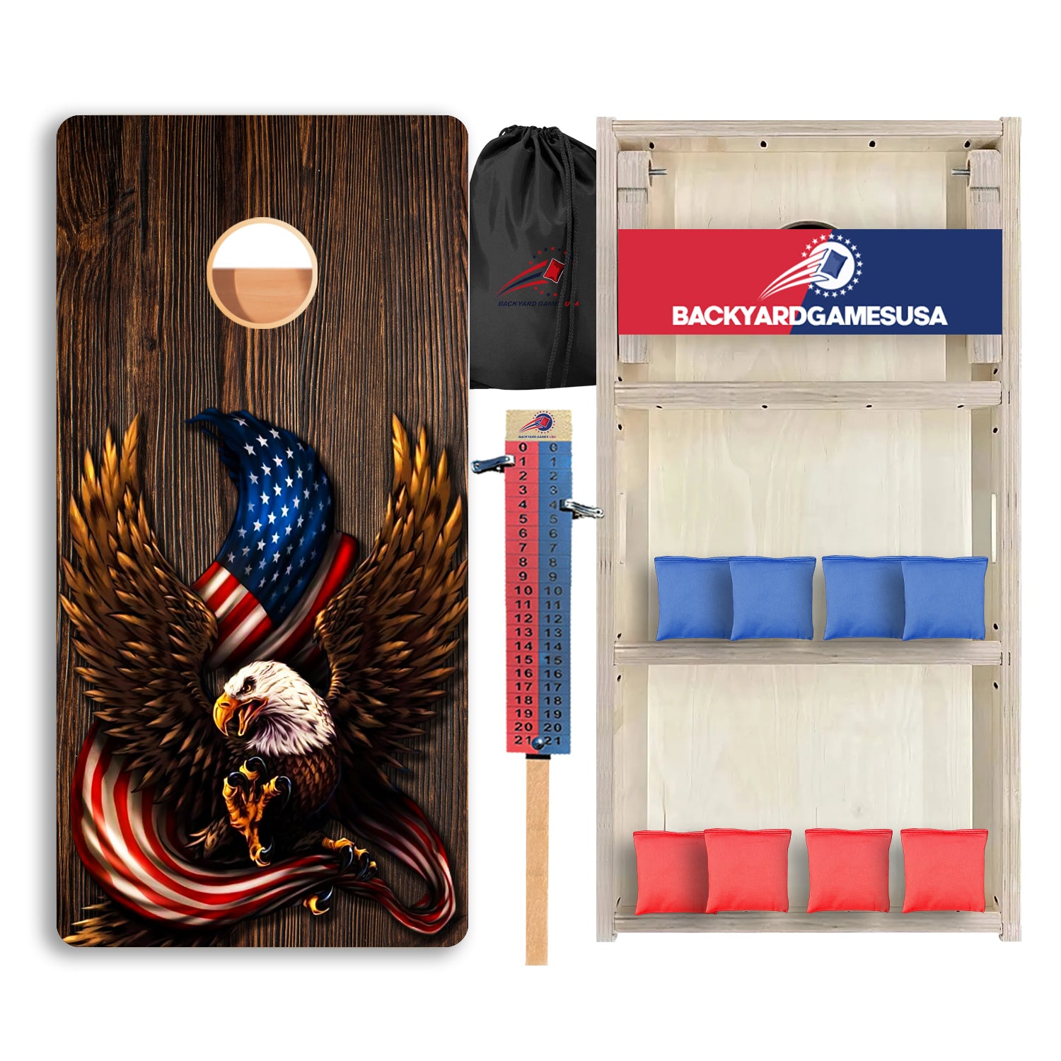 Eagle Windy Flag Professional Cornhole Boards