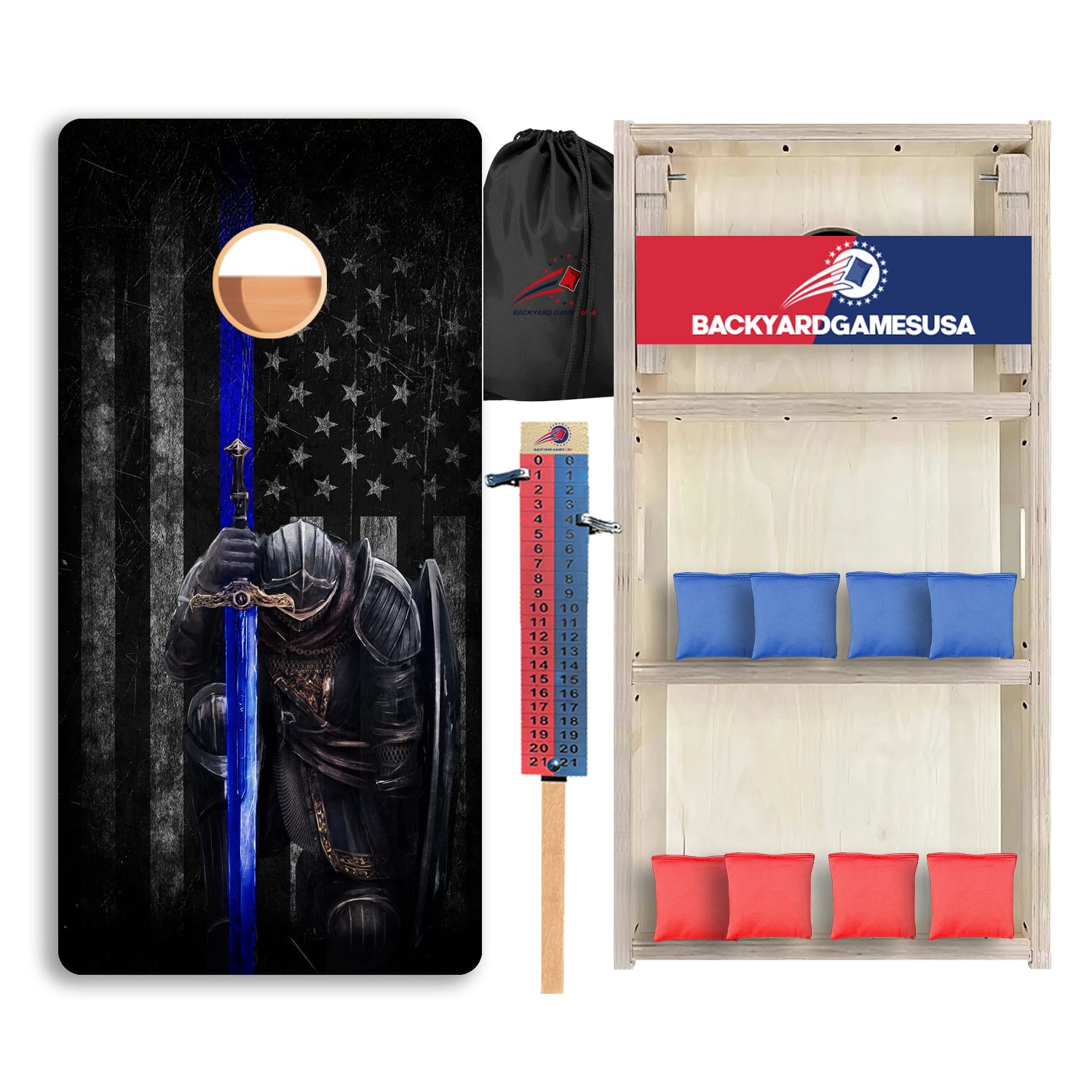 Blue Line Warrior Professional Cornhole Boards