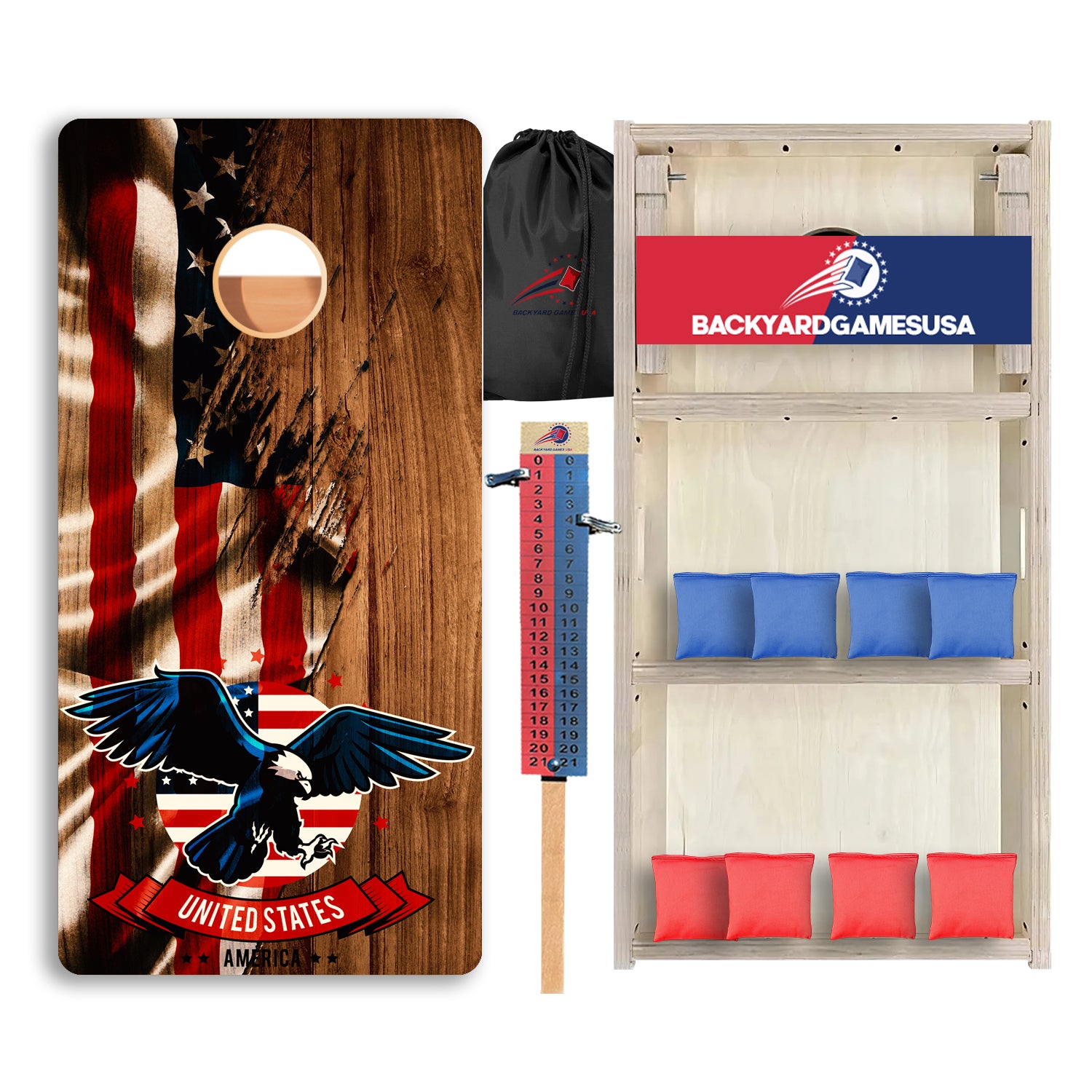 Flying Eagle Flag Professional Cornhole Boards