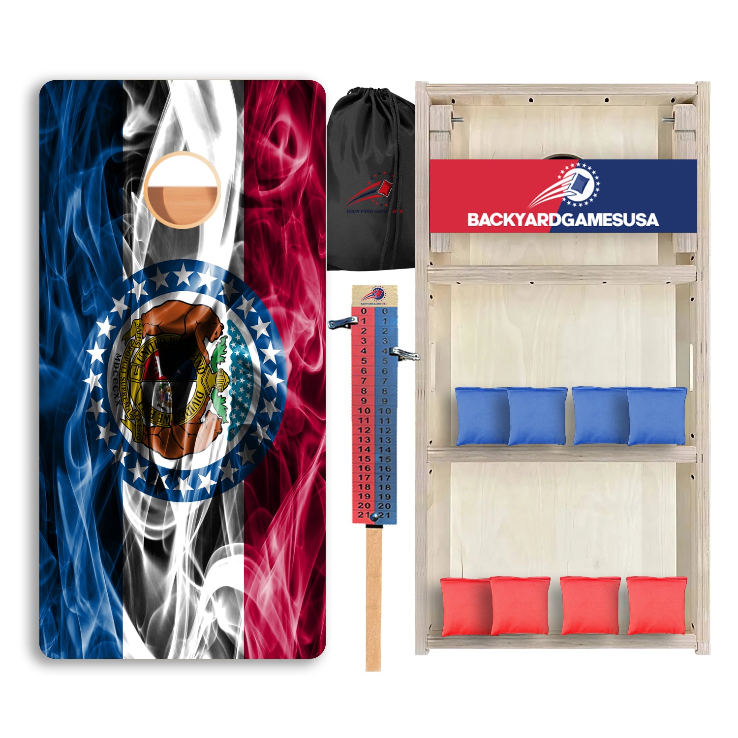 Missouri Windy Flag Professional Cornhole Boards