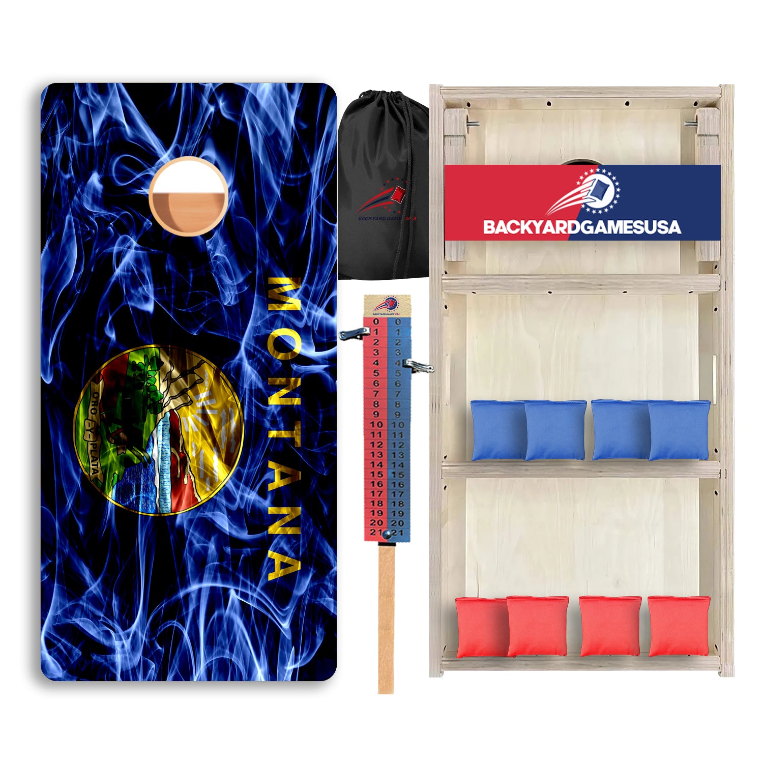 Montana Windy Flag Professional Cornhole Boards