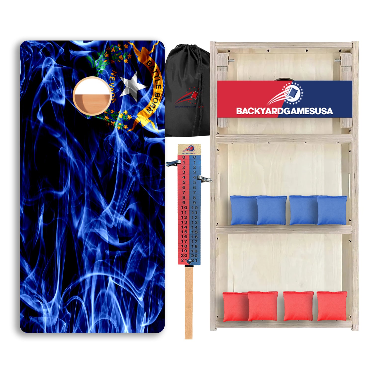 Nevada Windy Flag Professional Cornhole Boards