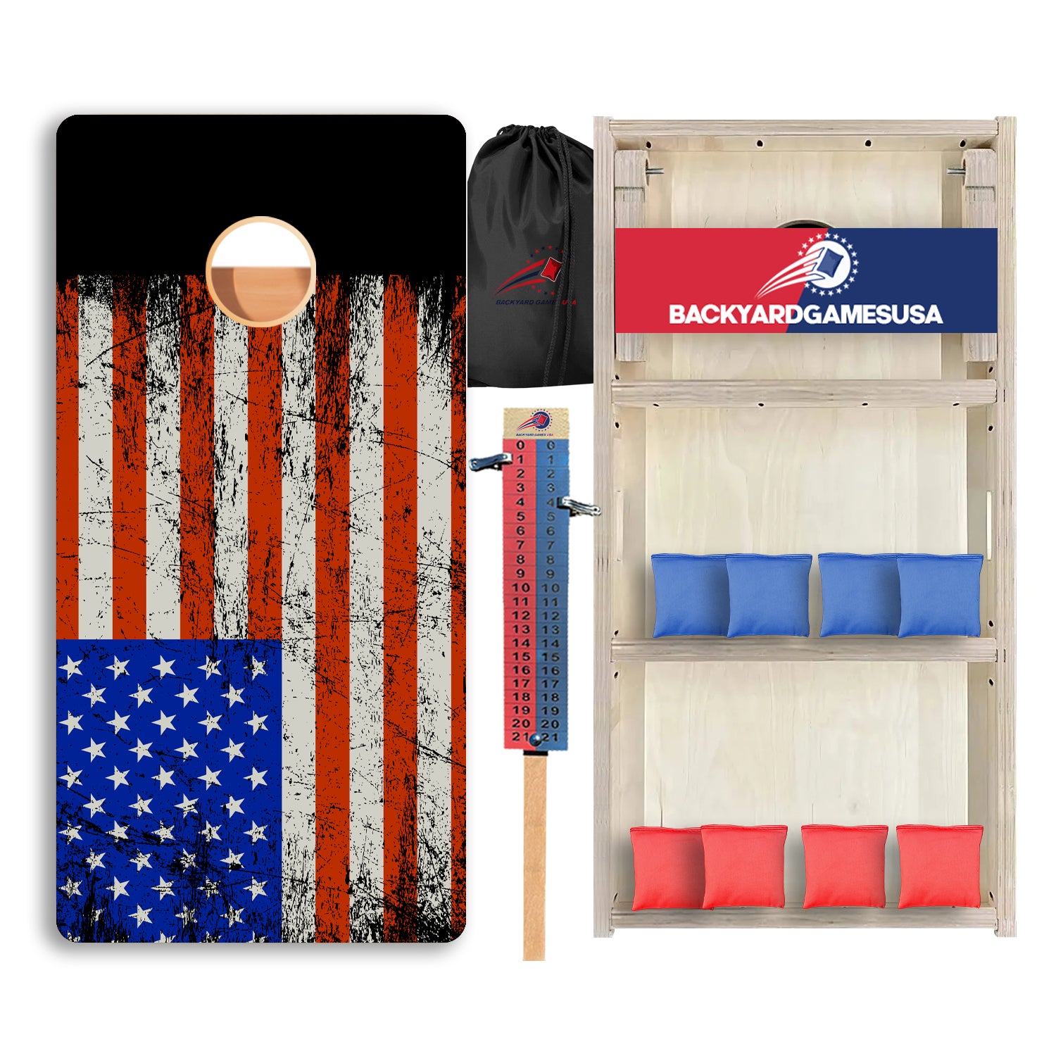Distressed Flag Professional Cornhole Boards