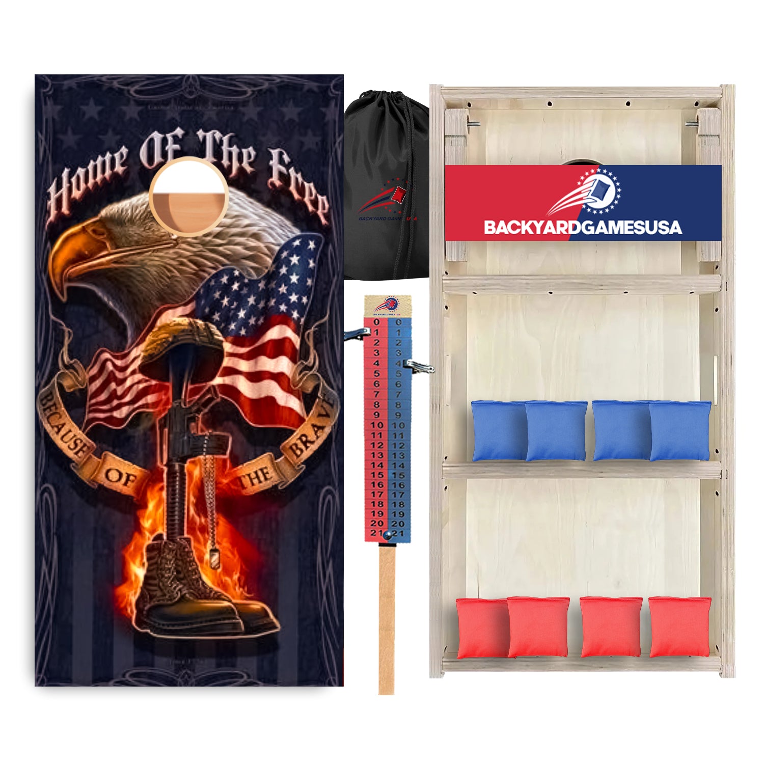 Eagle Home Of The Brave Professional Cornhole Boards