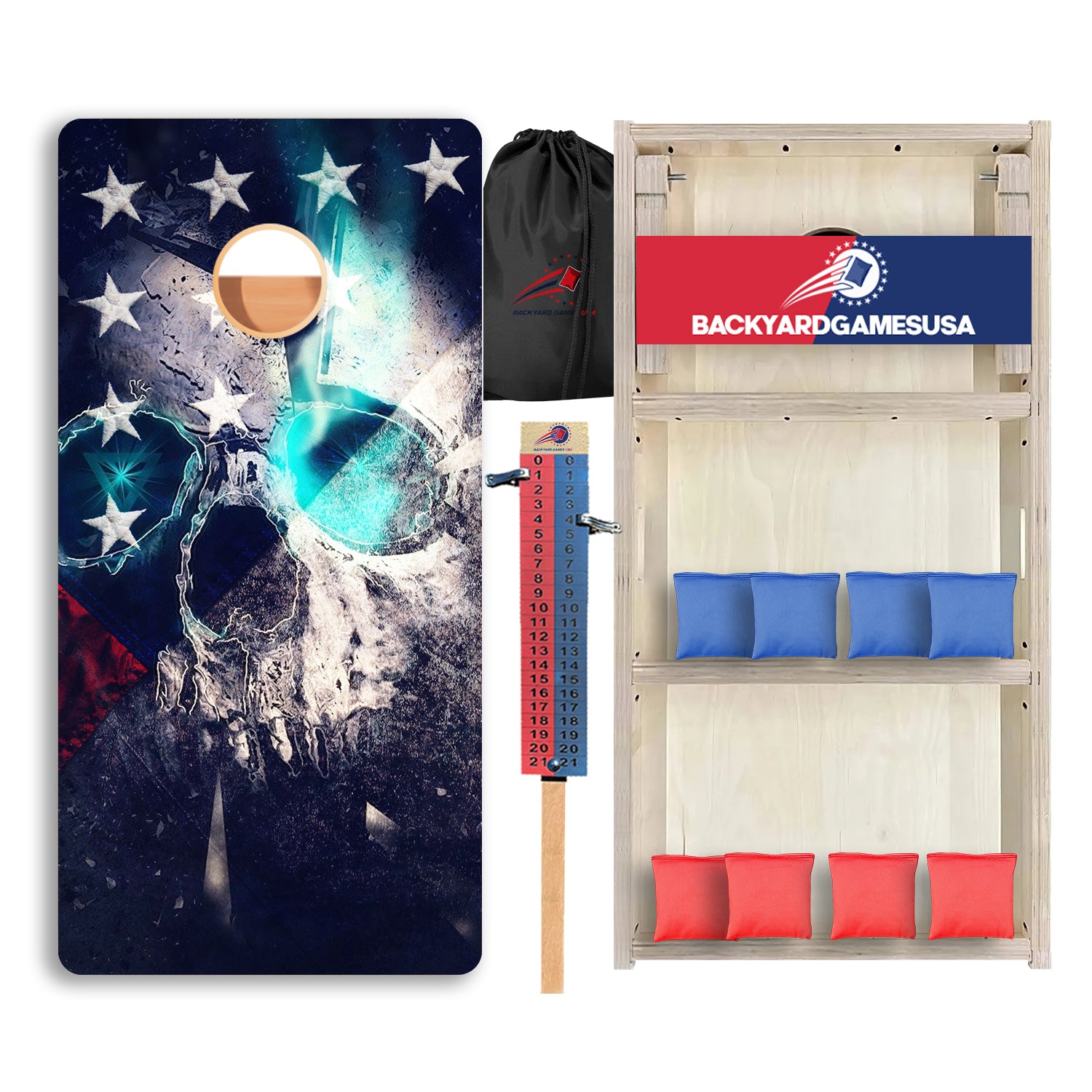 Glowing Skull Professional Cornhole Boards