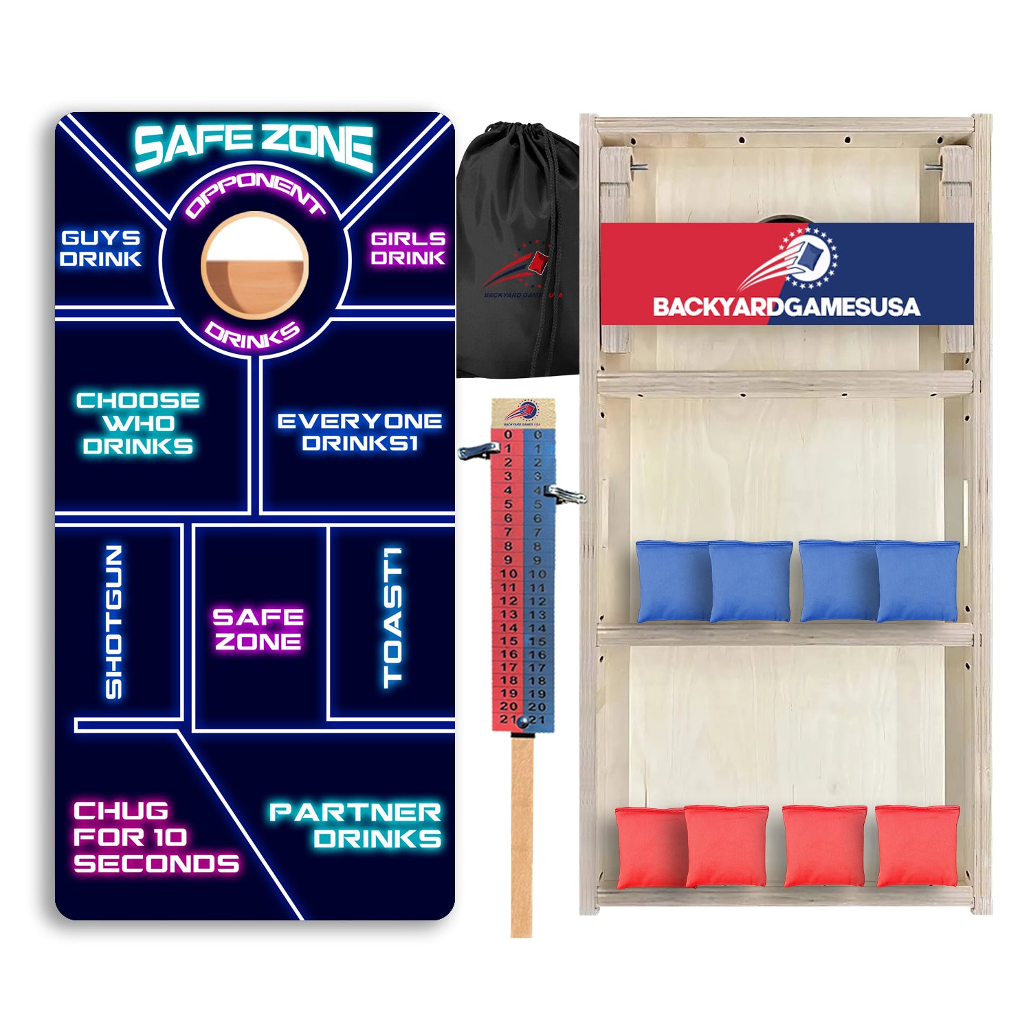 Neon Drinking Professional Cornhole Boards