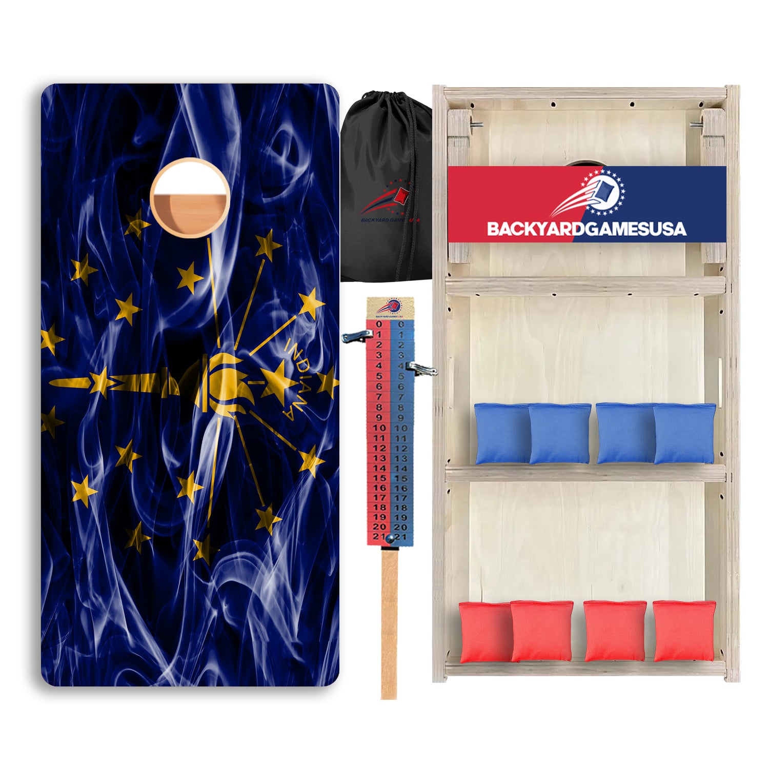 Indiana Windy Flag Professional Cornhole Boards