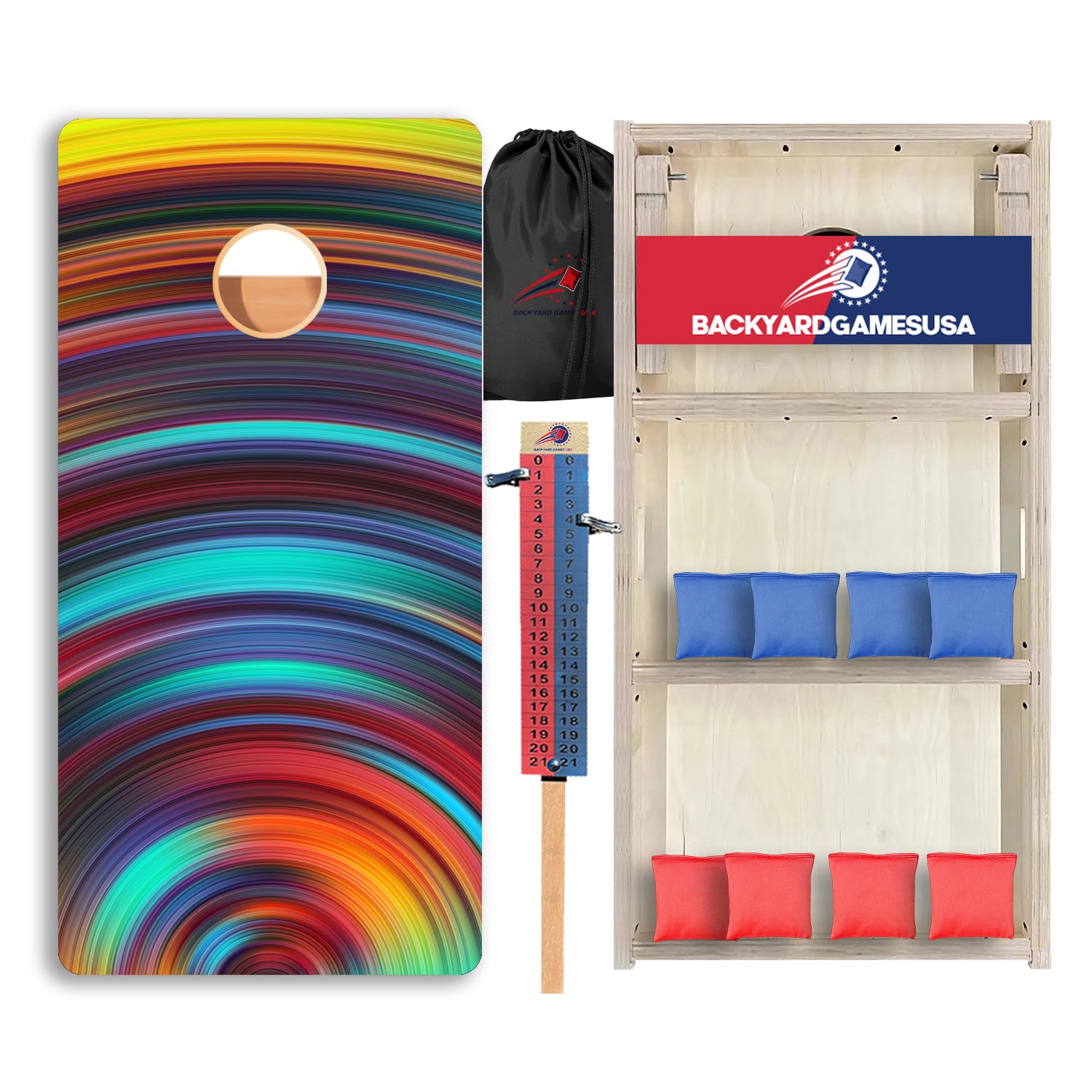 Swirly Color Professional Cornhole Boards