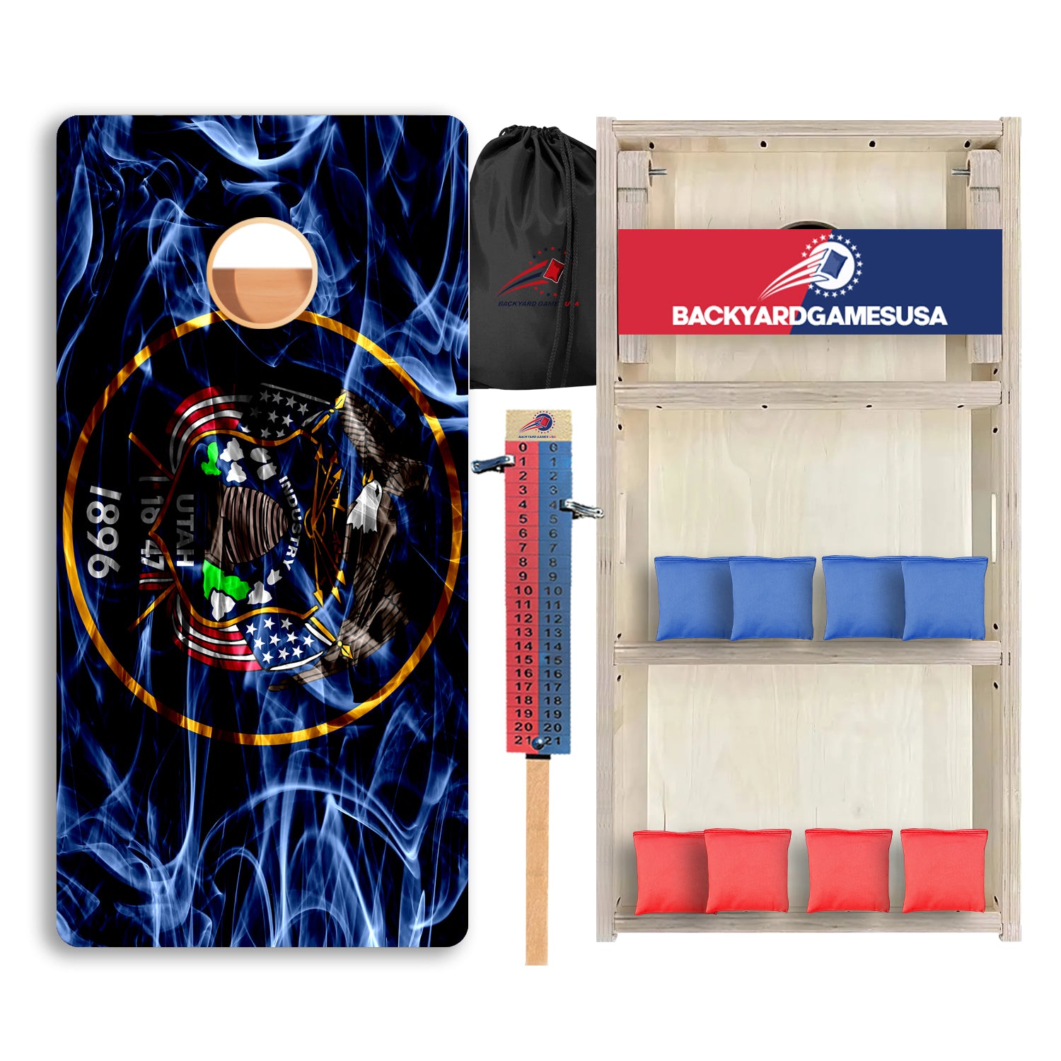 Utah Windy Flag Professional Cornhole Boards