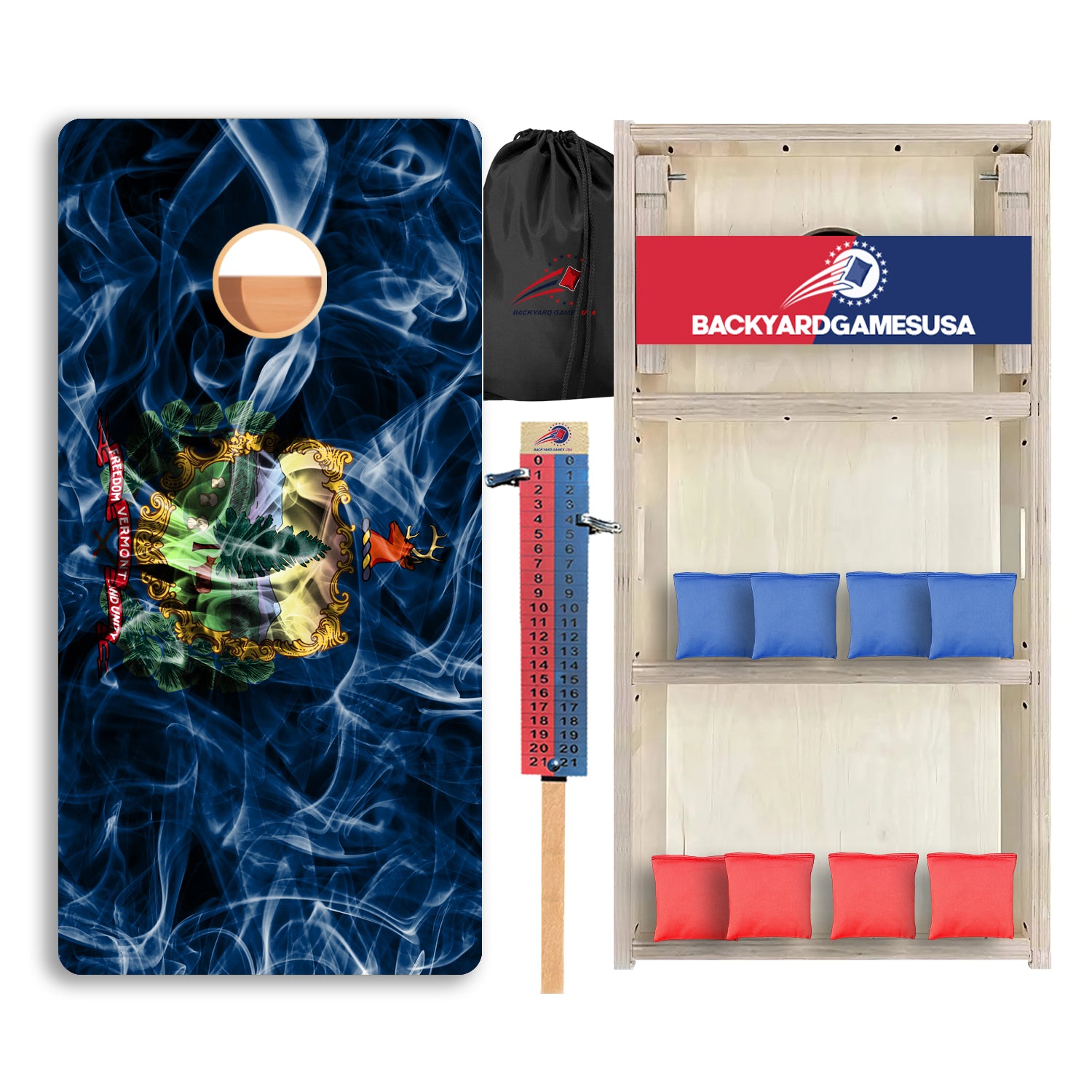 Vermont Windy Flag Professional Cornhole Boards