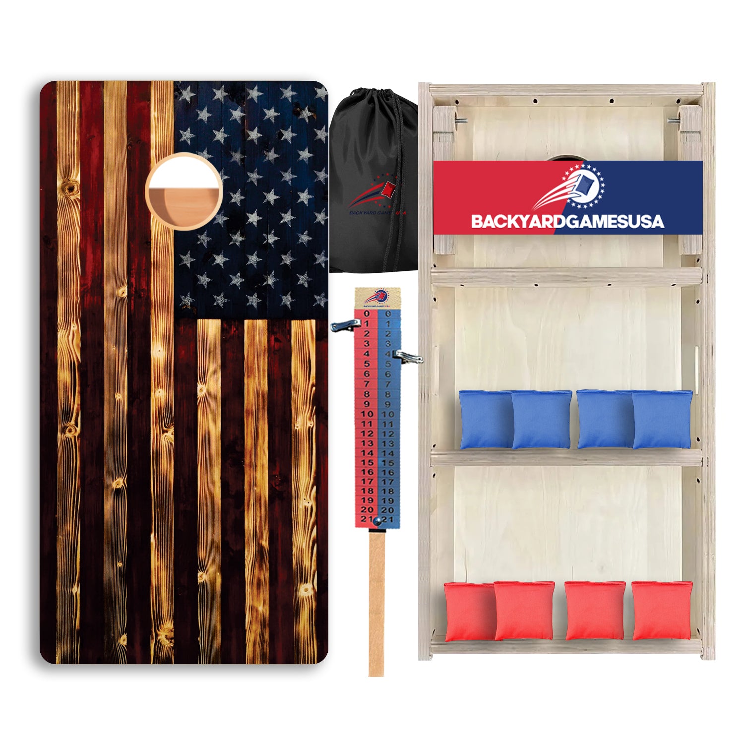 Rustic Wood Professional Cornhole Boards