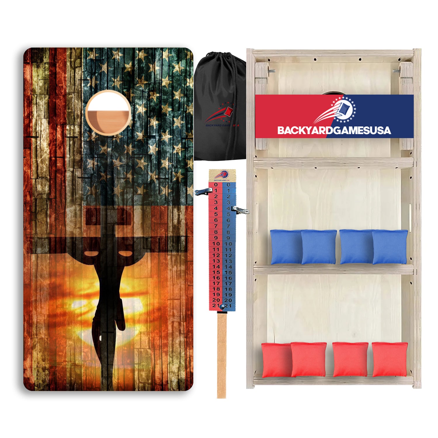 Cross Flag Professional Cornhole Boards