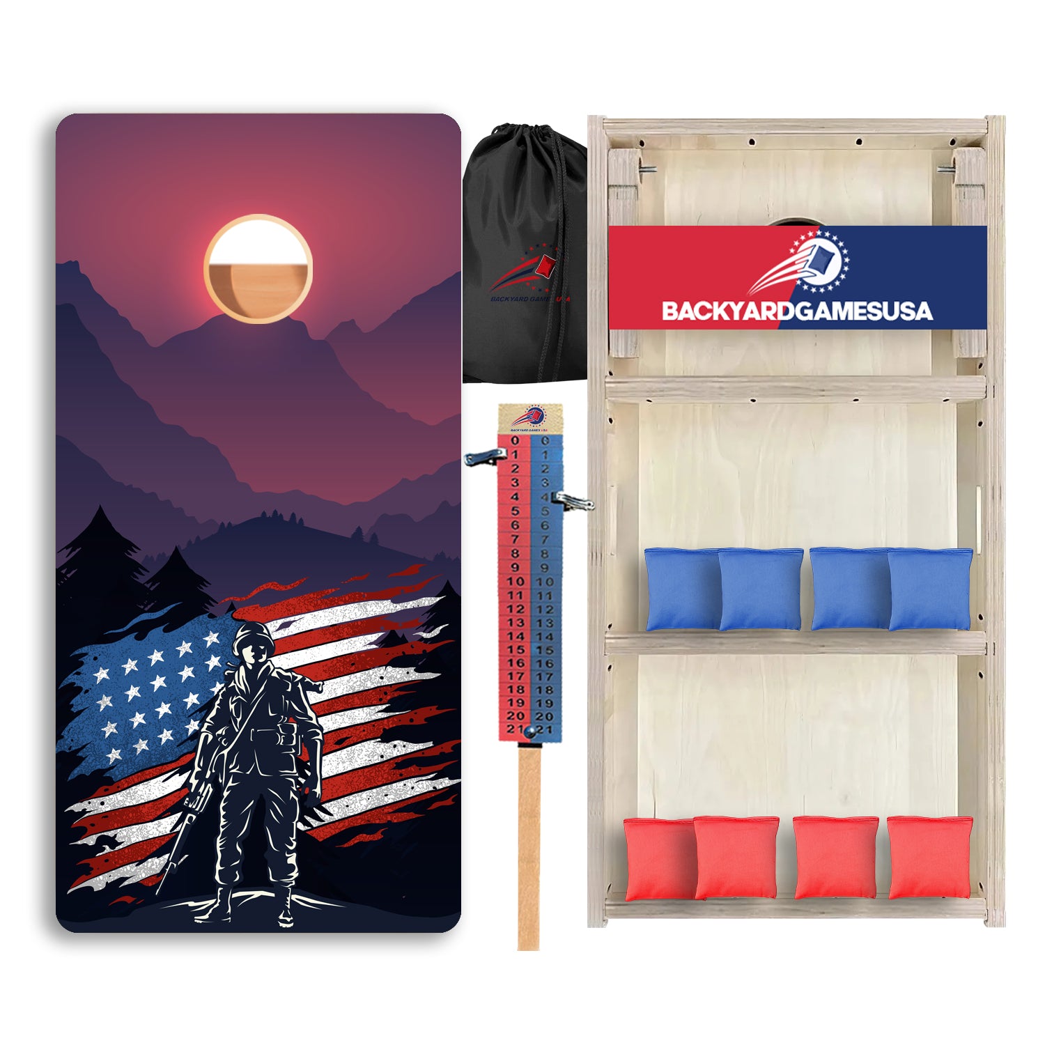 Sunrise American Professional Cornhole Boards