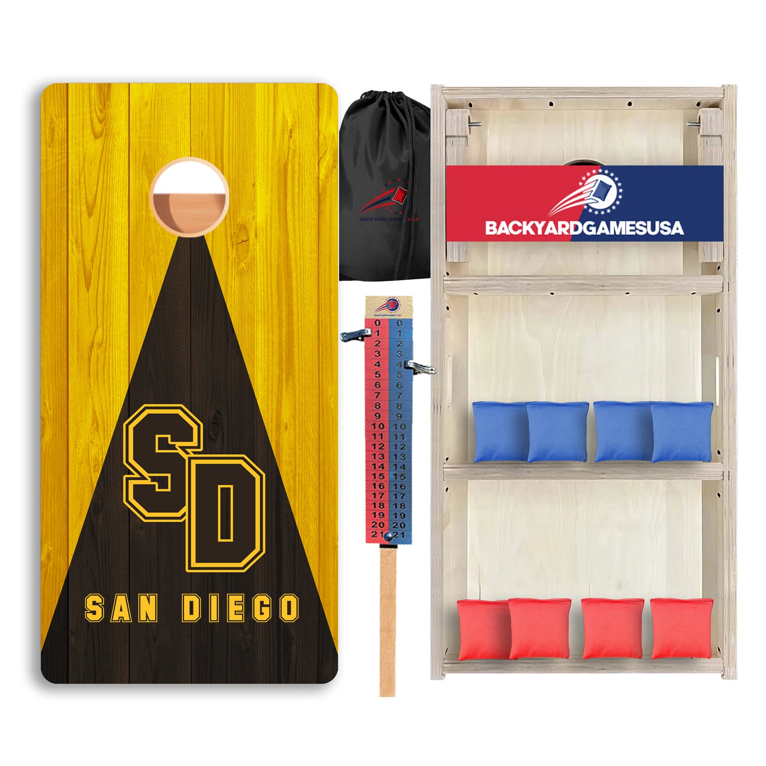 San Diego Baseball Professional Cornhole Boards