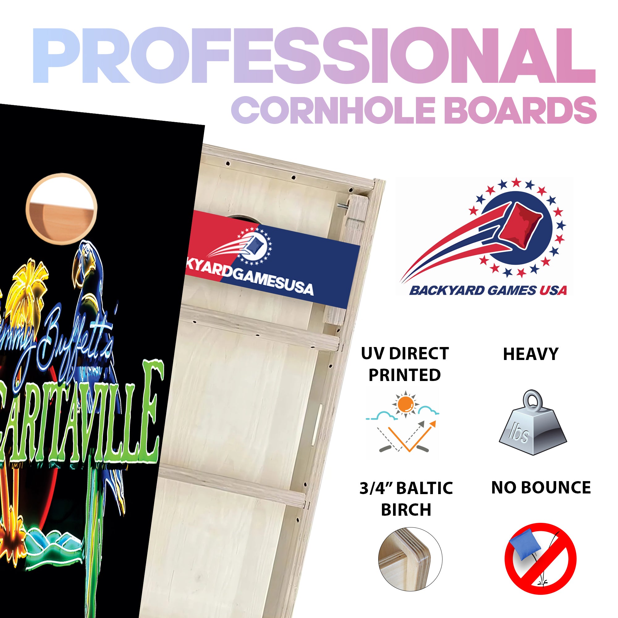 Margaritaville Professional Cornhole Boards