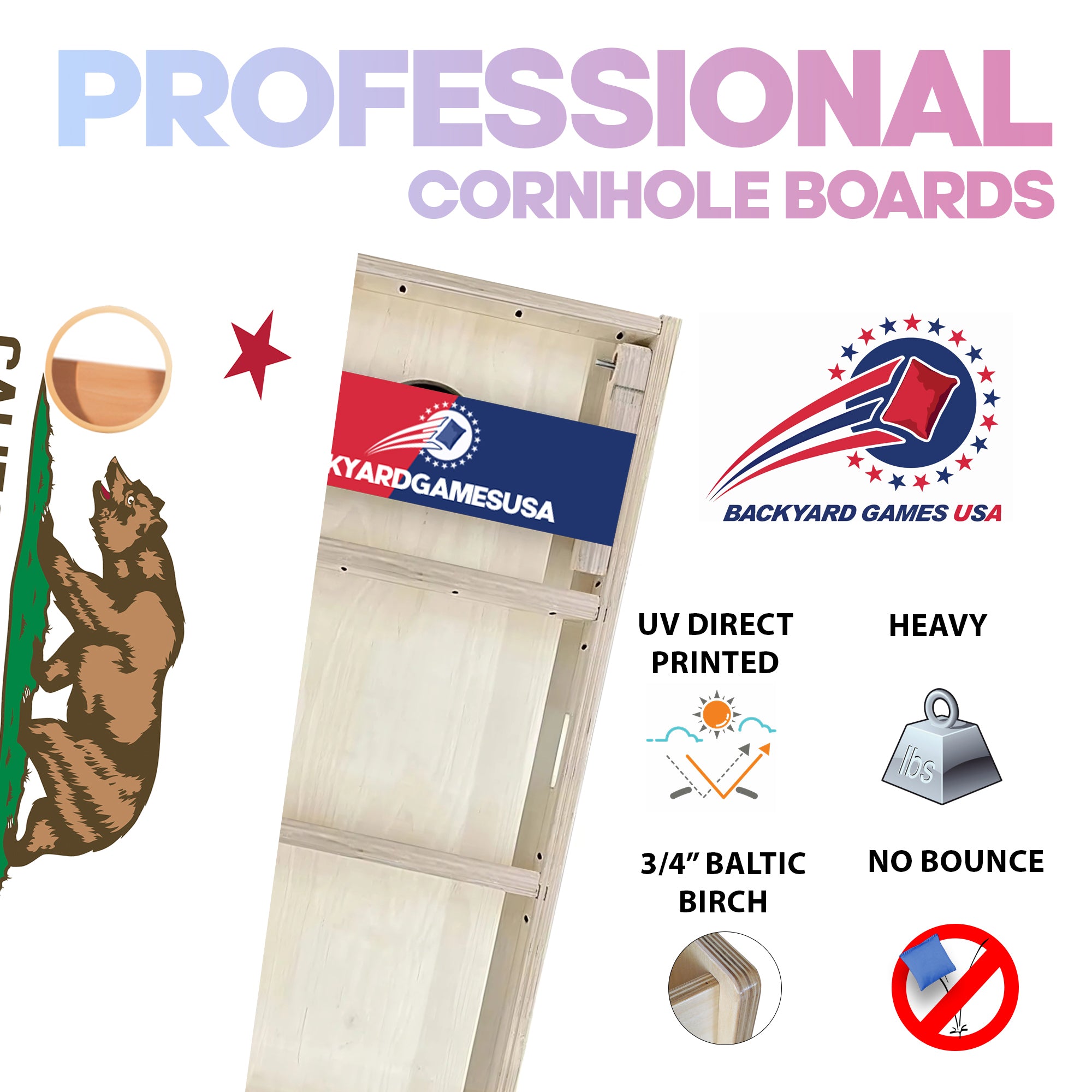 California Professional Cornhole Boards