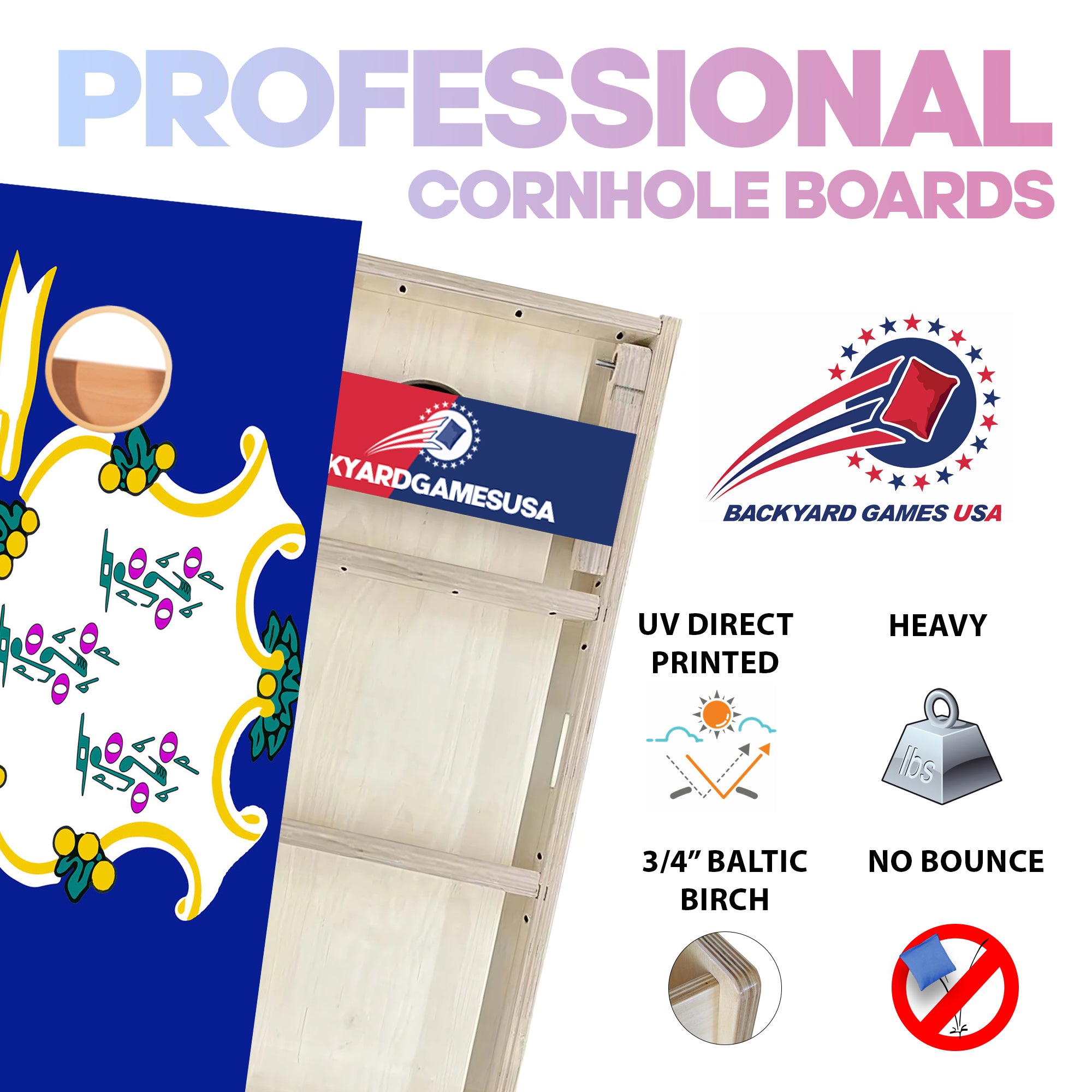 Connecticut Professional Cornhole Boards