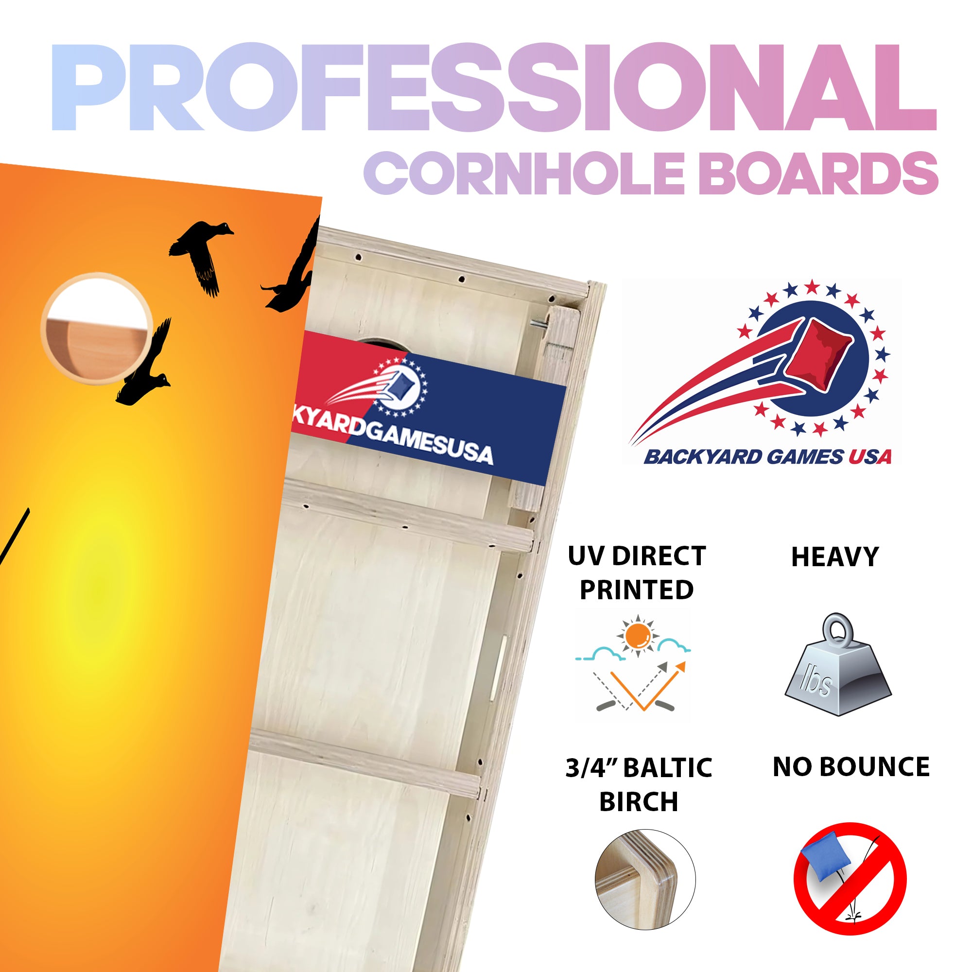 Hunting Ducks Professional Cornhole Boards