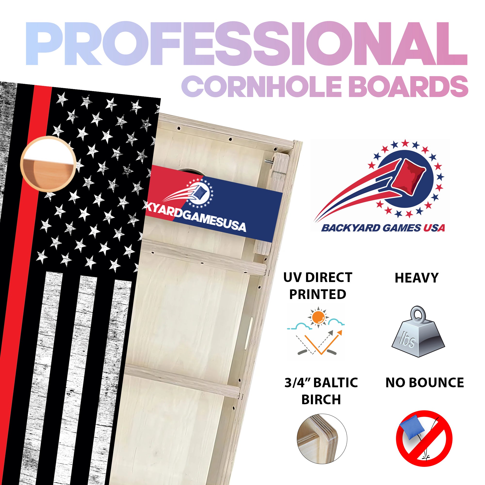 Red Line Professional Cornhole Boards