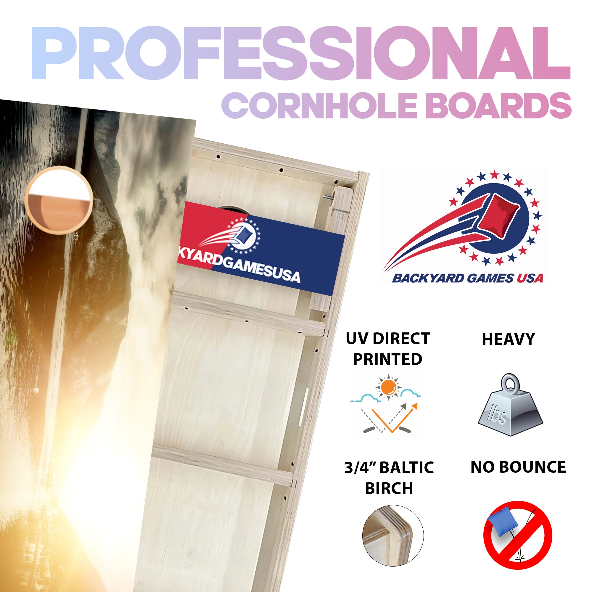 Dock Professional Cornhole Boards