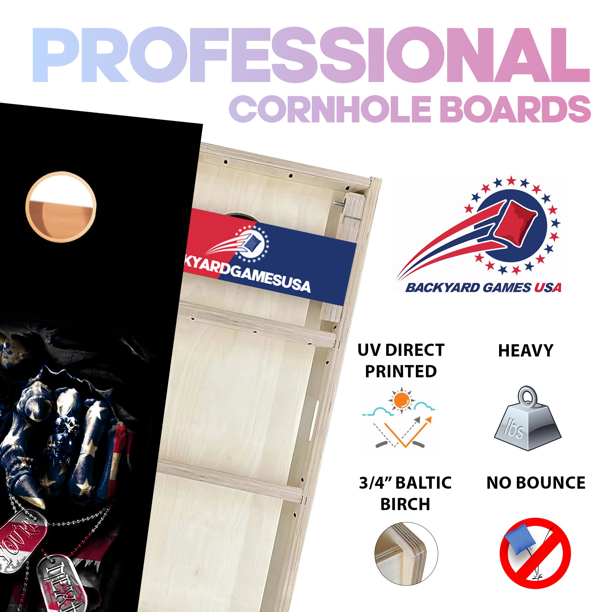 Dog Tags Professional Cornhole Boards