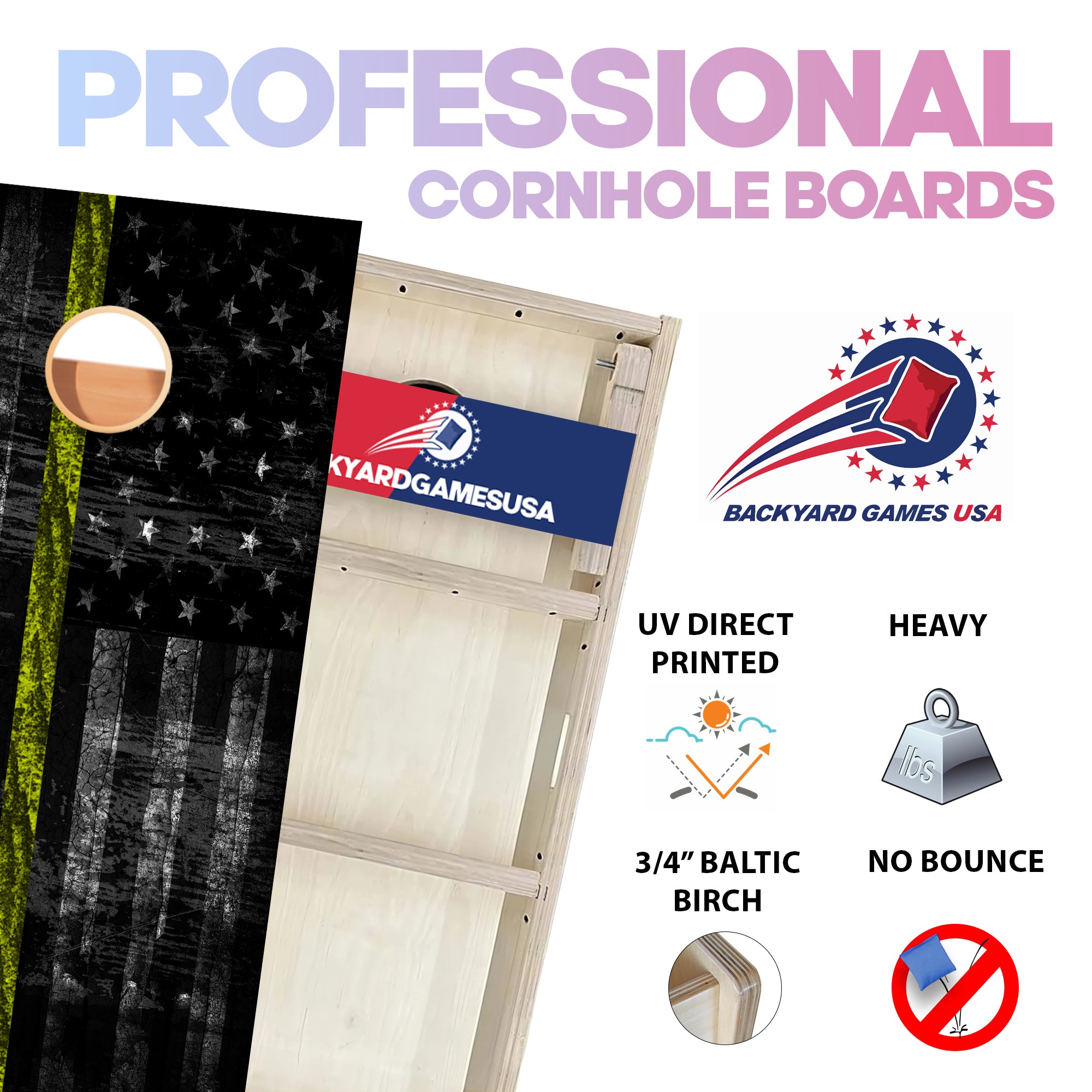 Security Professional Cornhole Boards