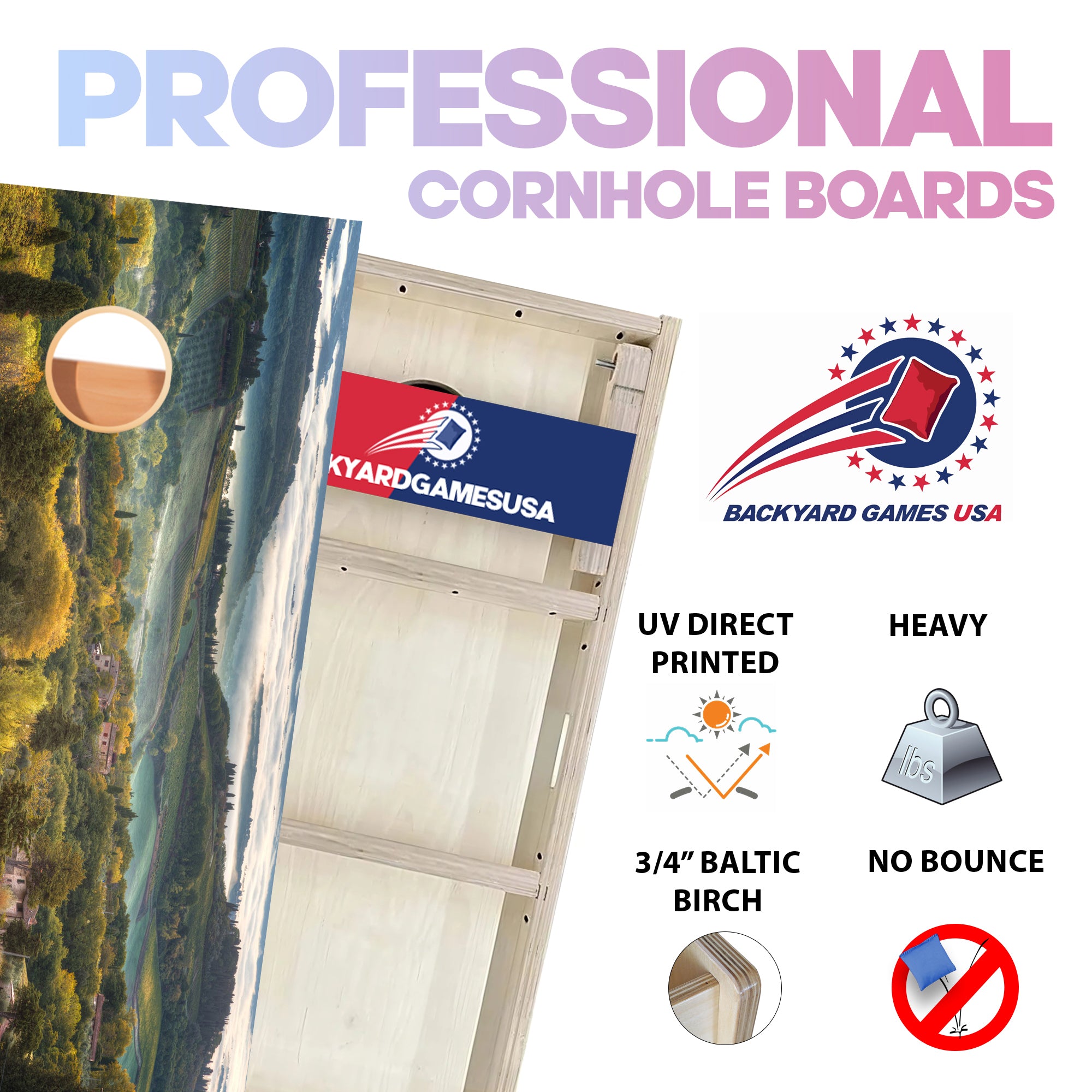 Farm Hills Professional Cornhole Boards