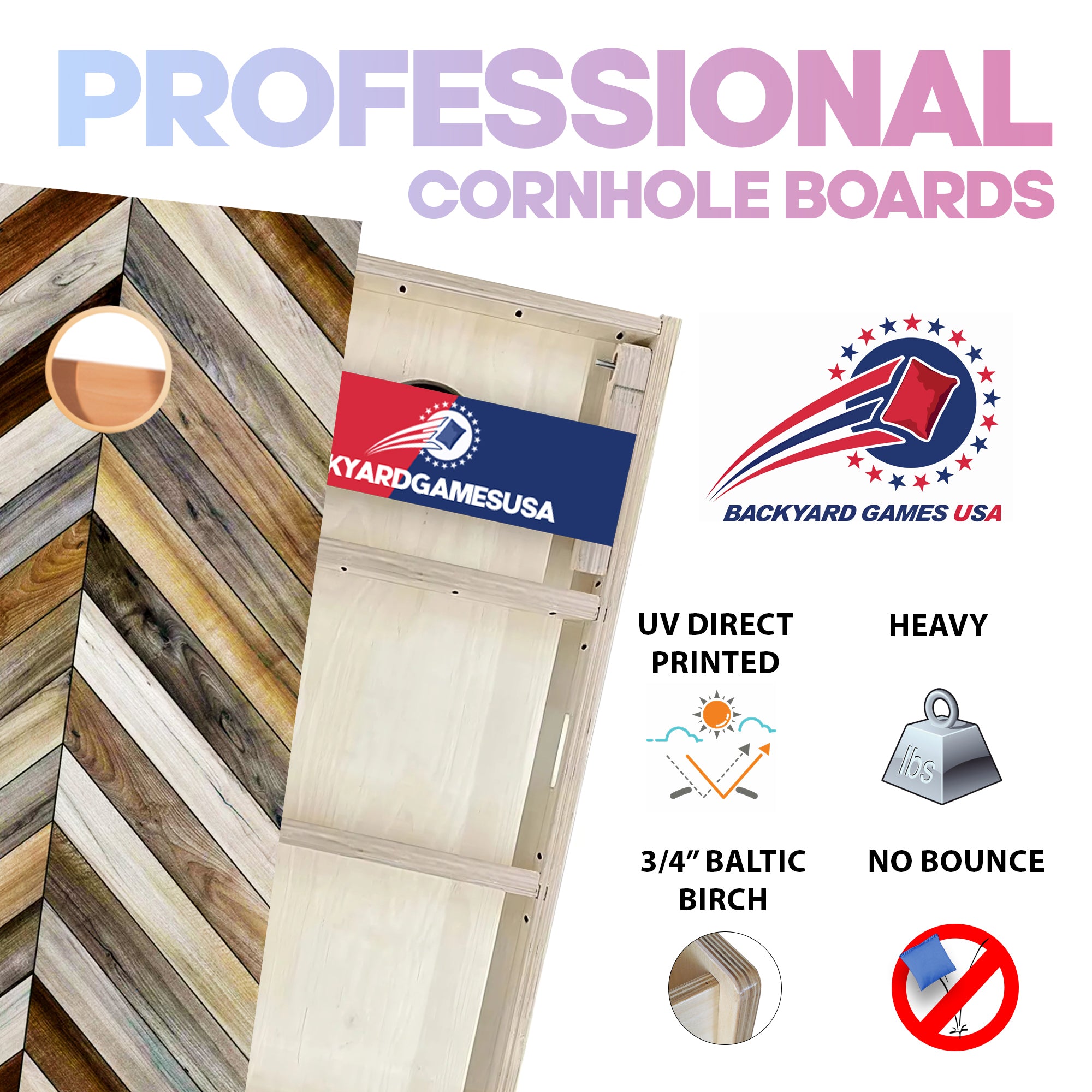 Grain Arrow Professional Cornhole Boards