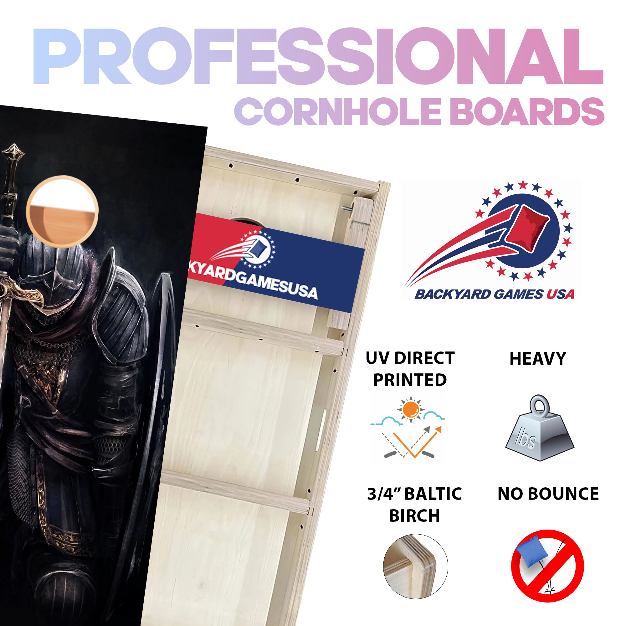 Knight Professional Cornhole Boards