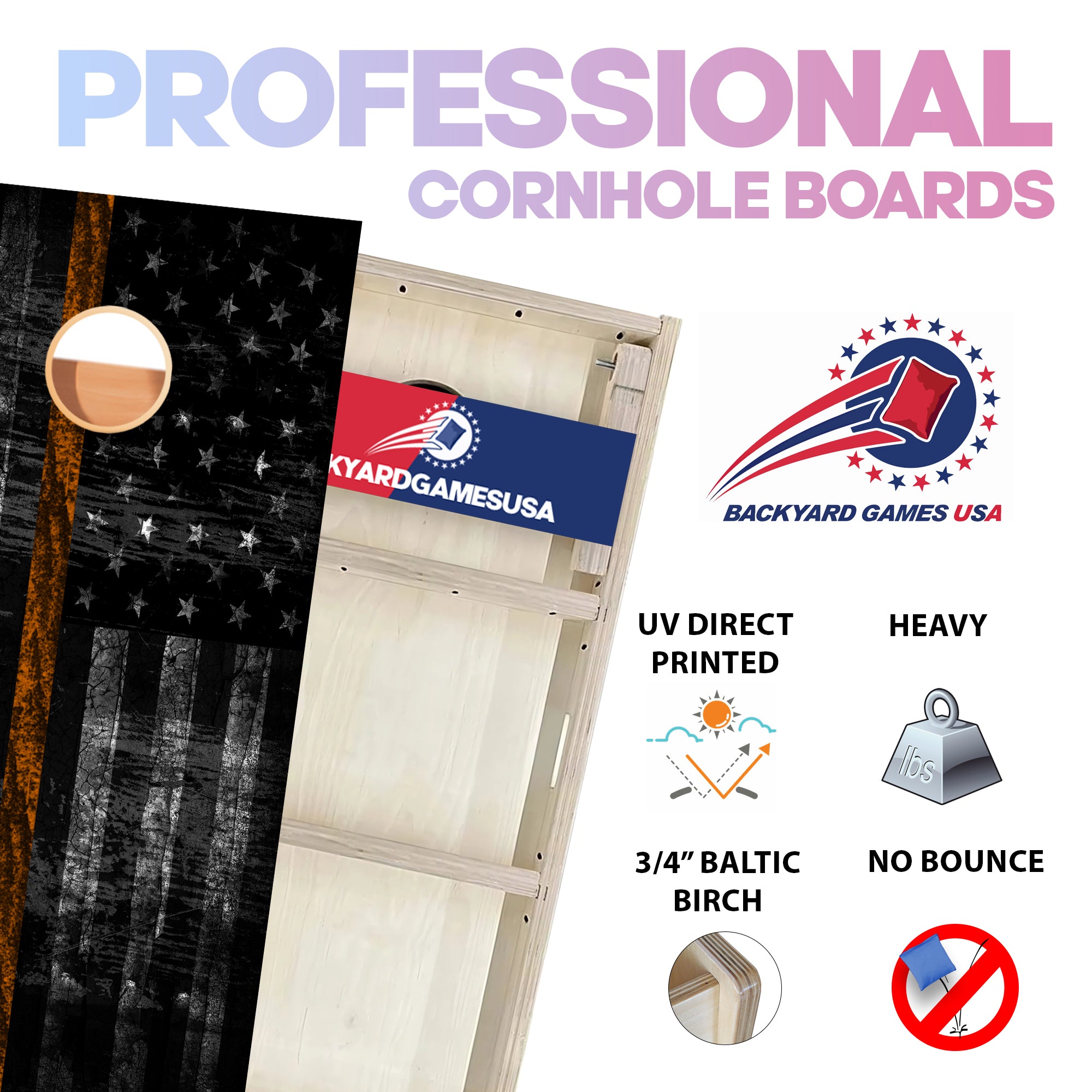 Search and Rescue Professional Cornhole Boards