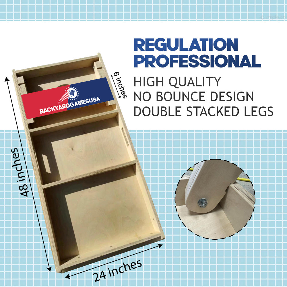 Alaska Flag Professional Cornhole Boards