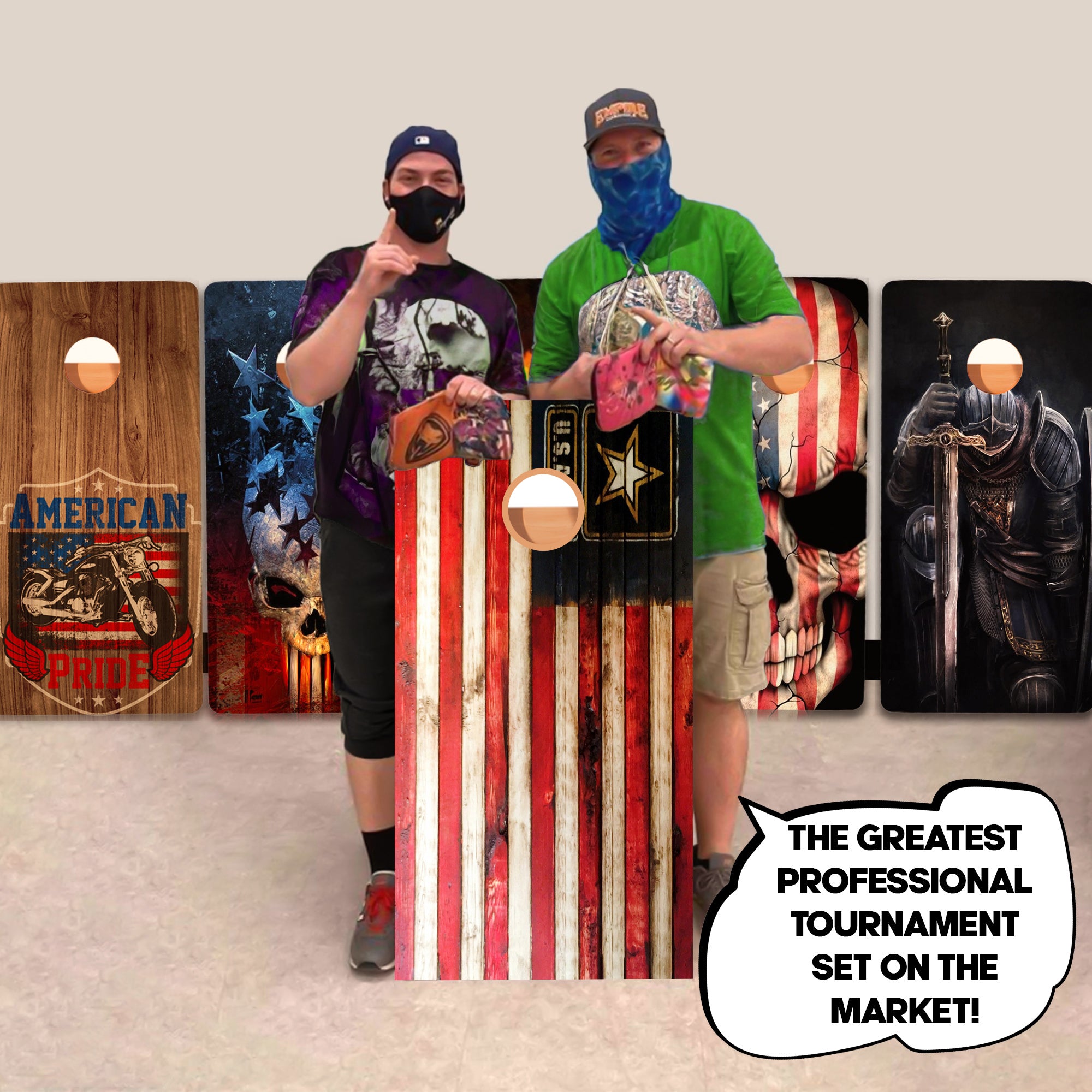 US Army Flag Professional Cornhole Boards