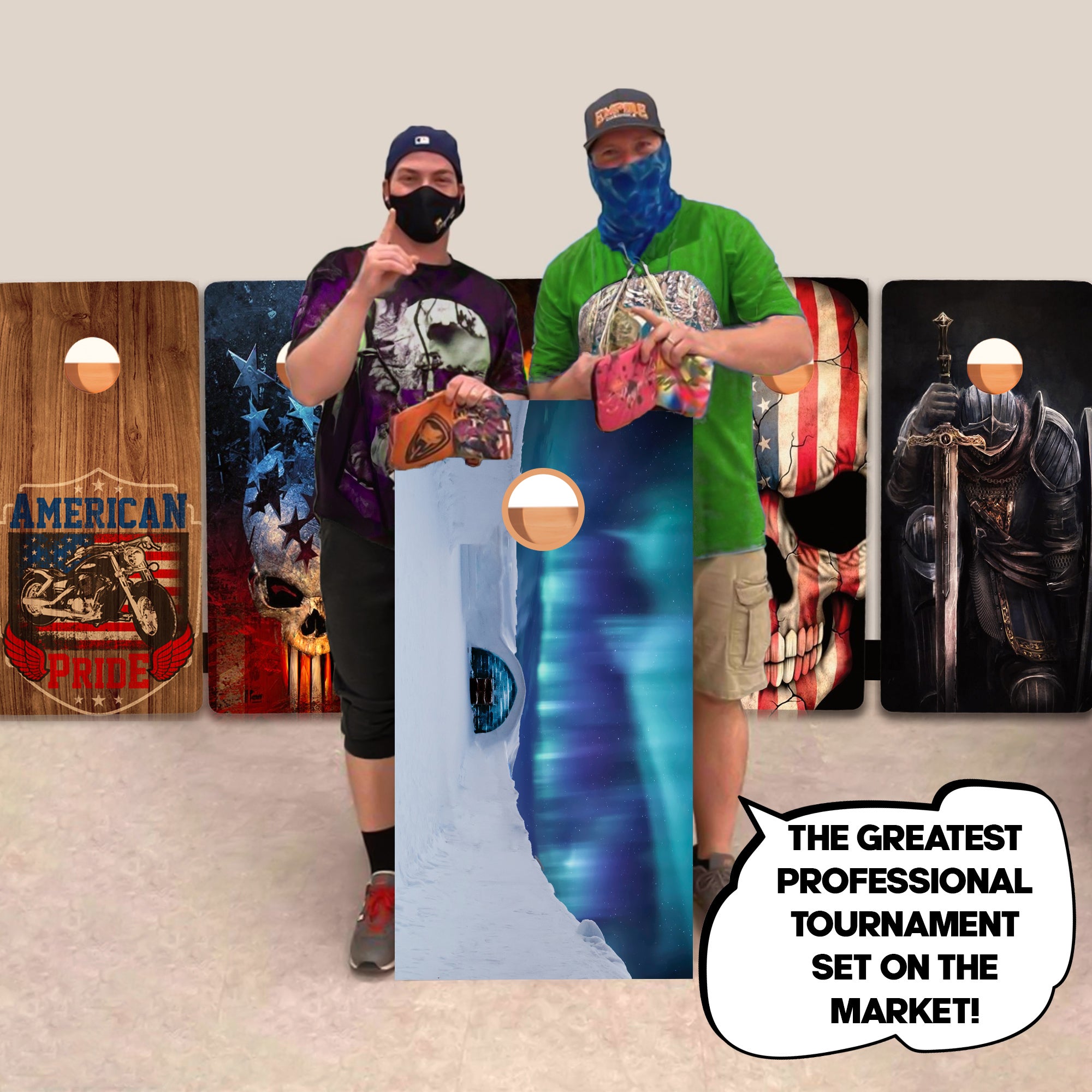 Snow Structure Professional Cornhole Boards