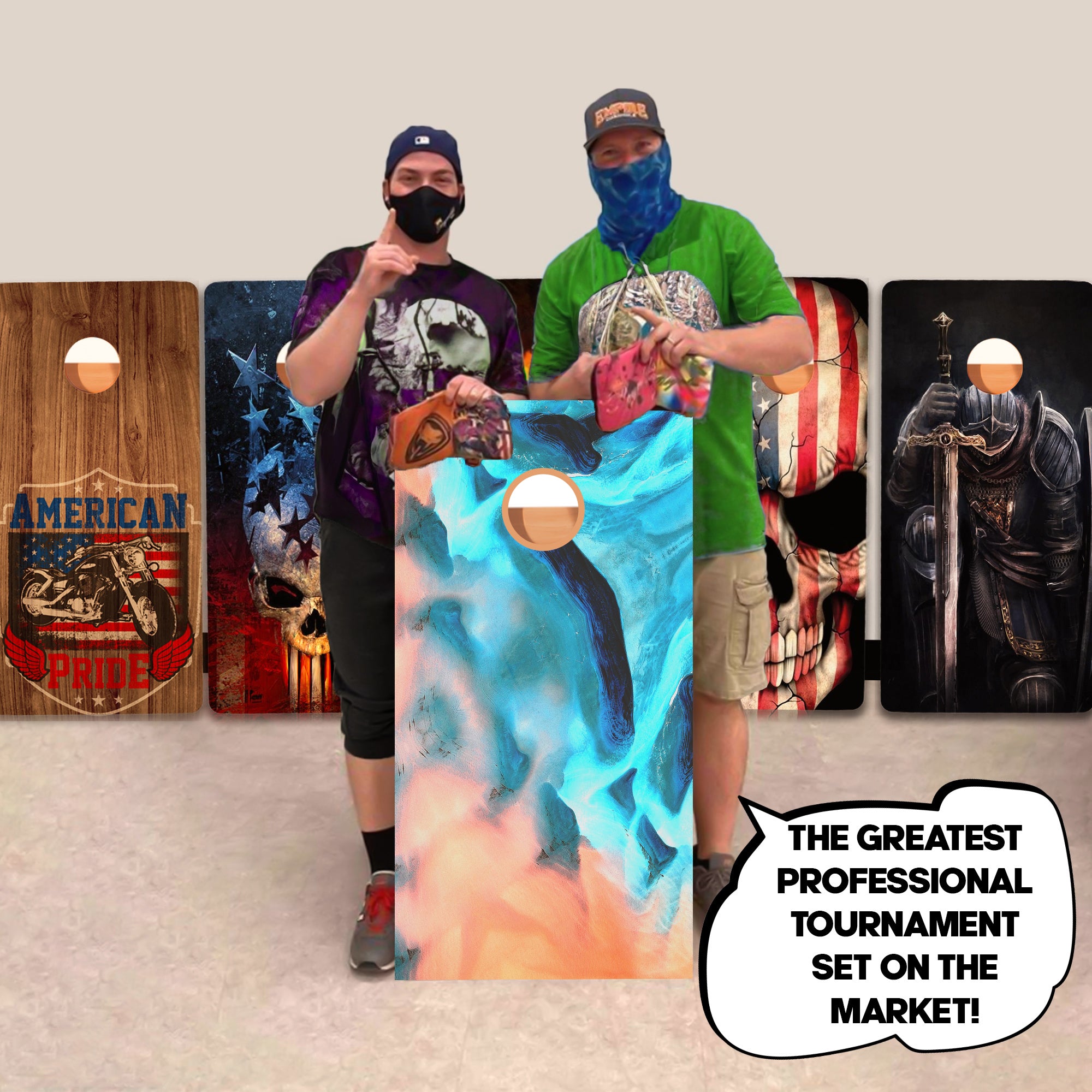 Blue Orange Design Professional Cornhole Boards