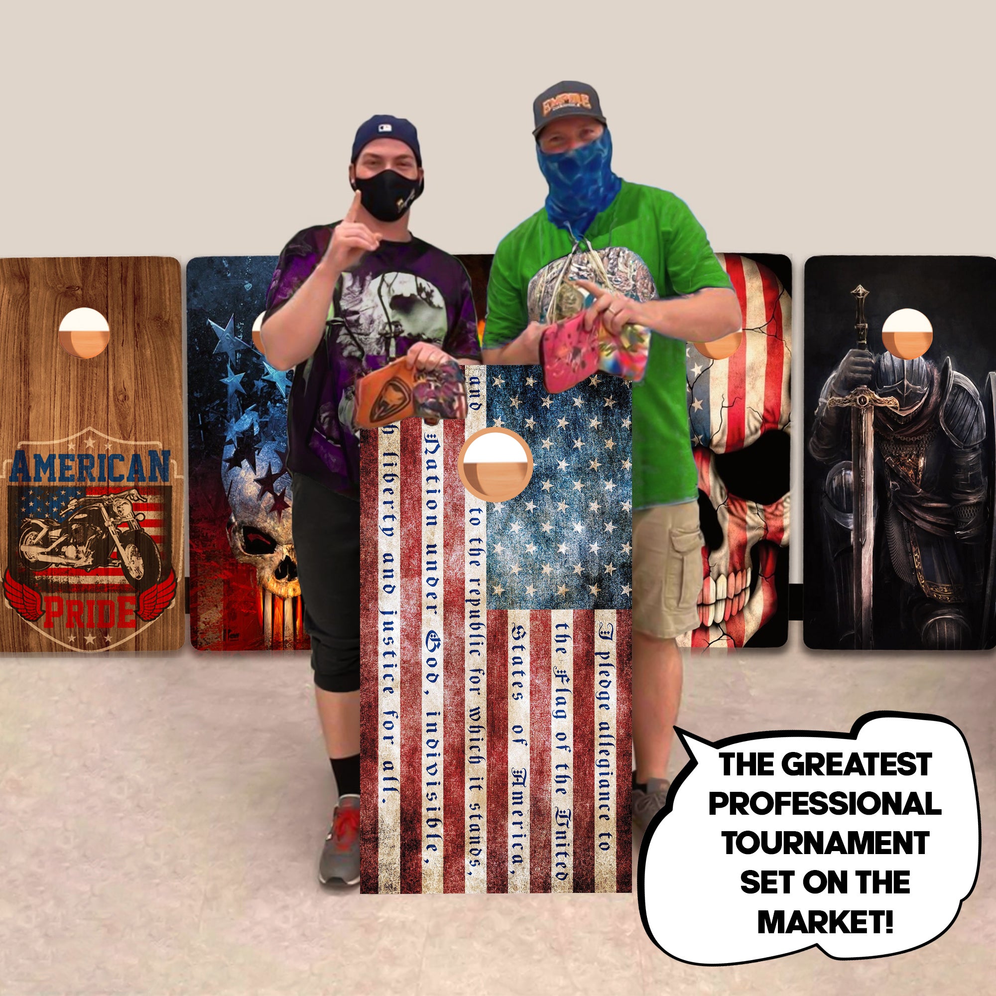 Pledge Allegiance Professional Cornhole Boards