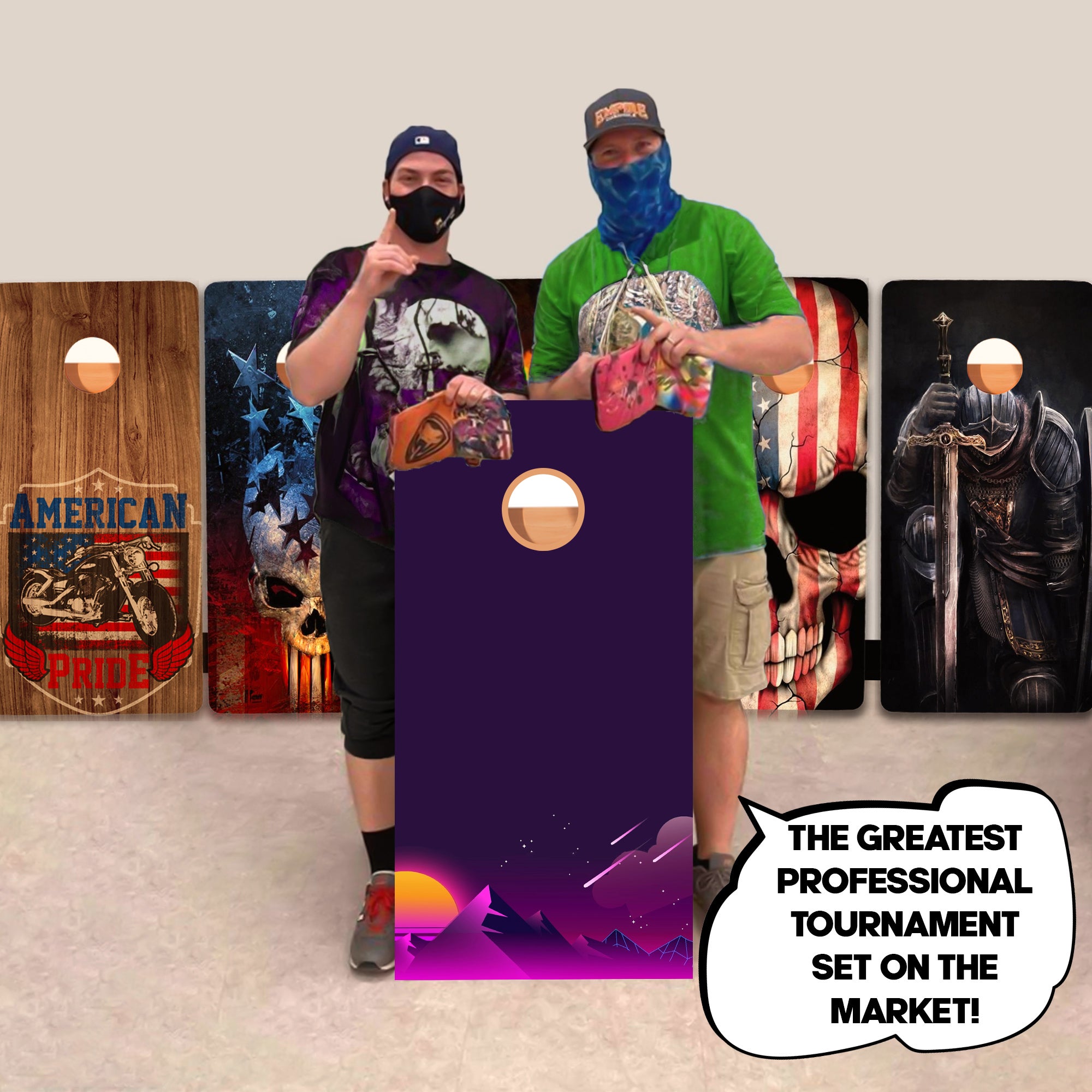 Purple Mountain Professional Cornhole Boards
