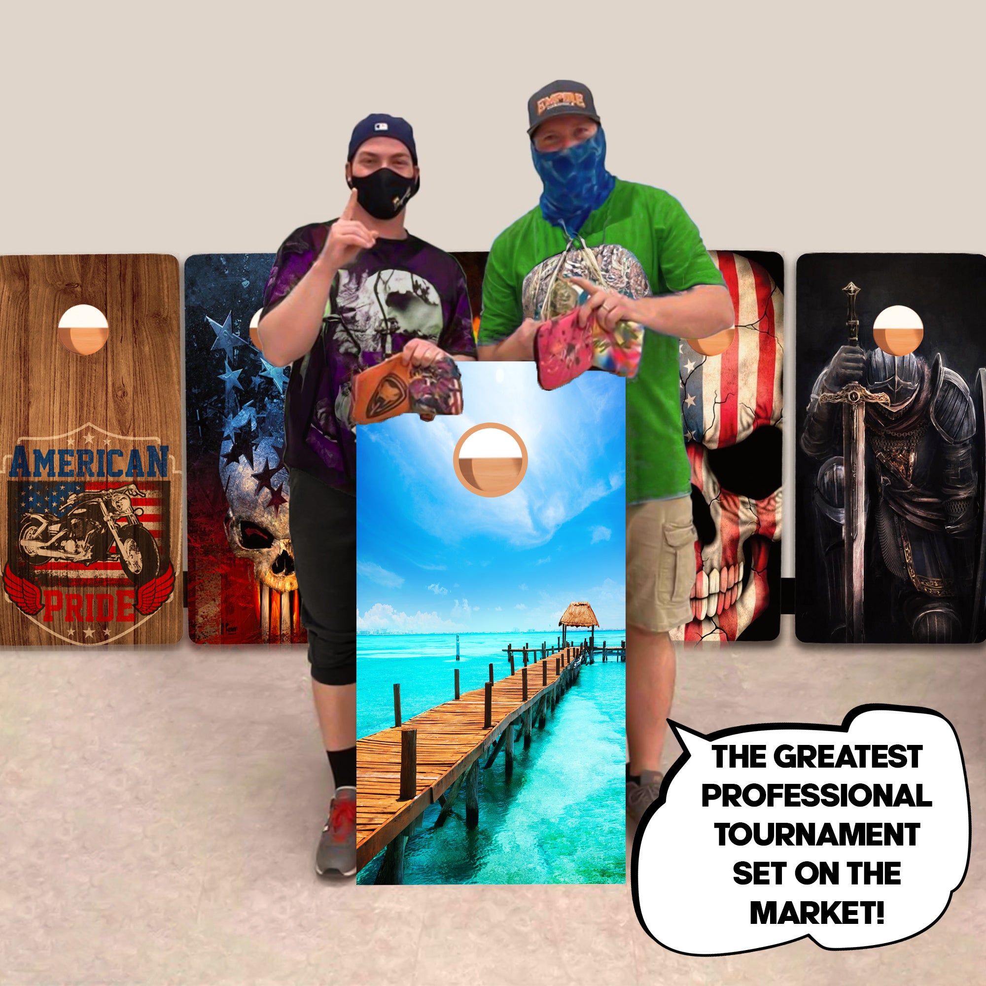 Dock Pier Professional Cornhole Boards