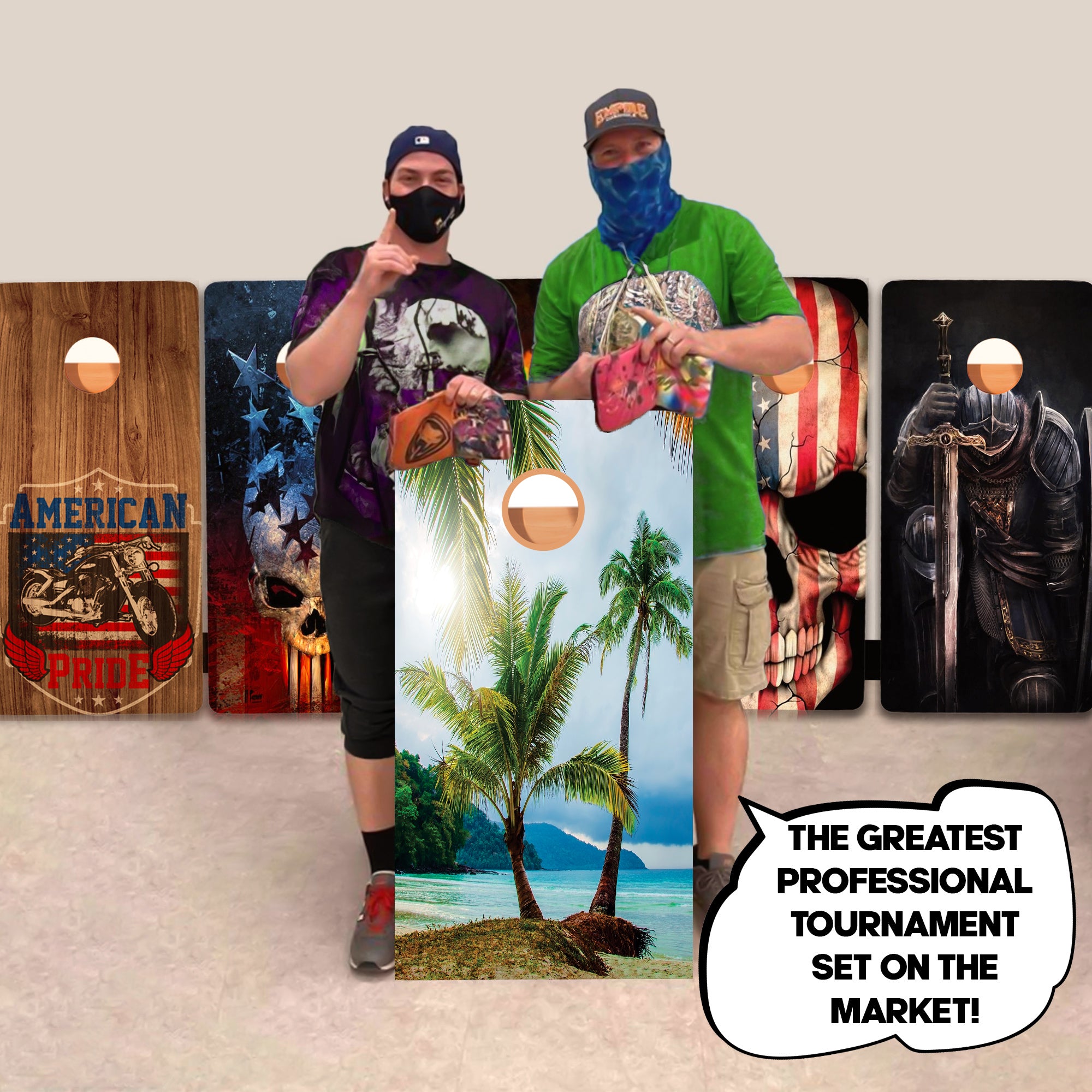 Island Palms Professional Cornhole Boards