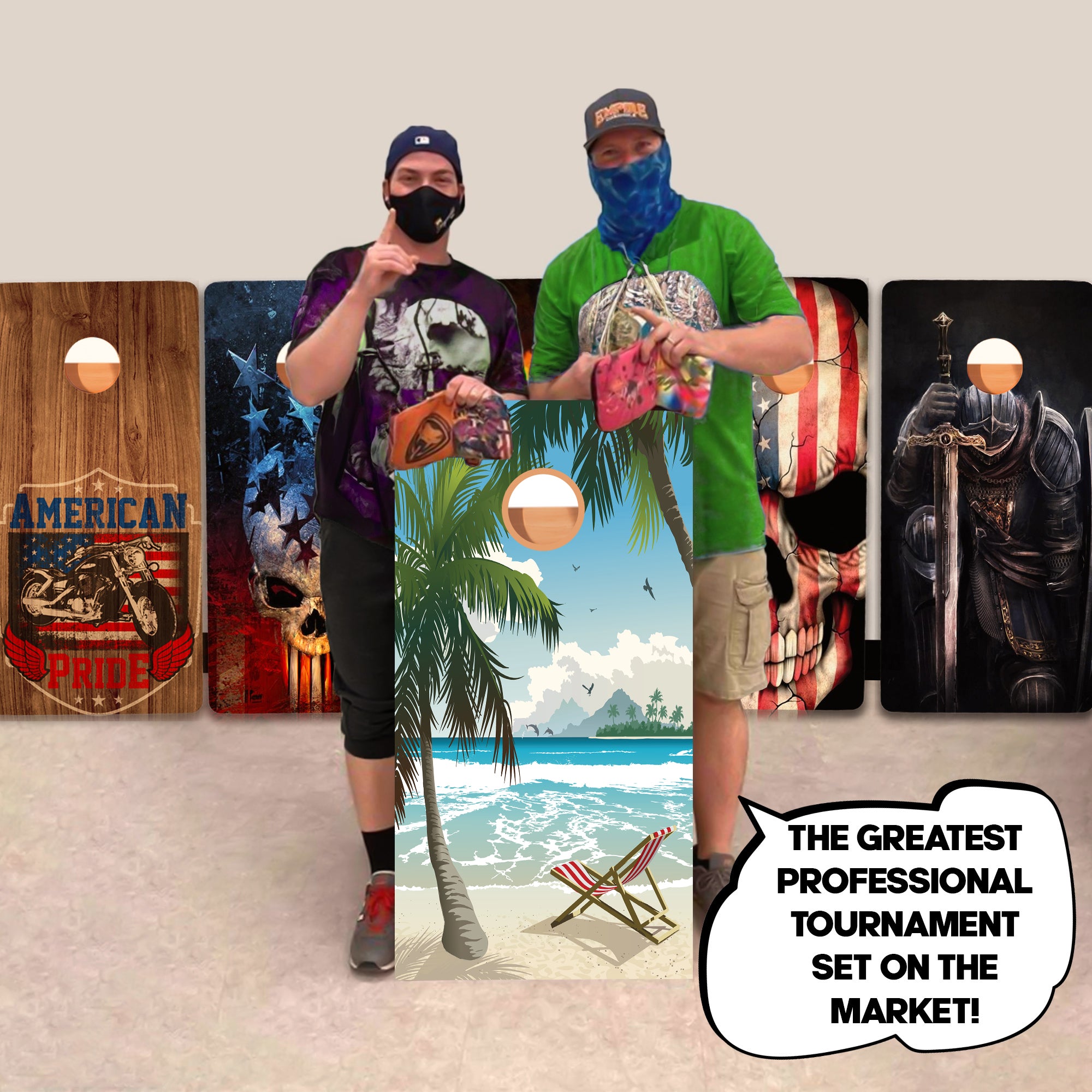 Tropical Chair Professional Cornhole Boards