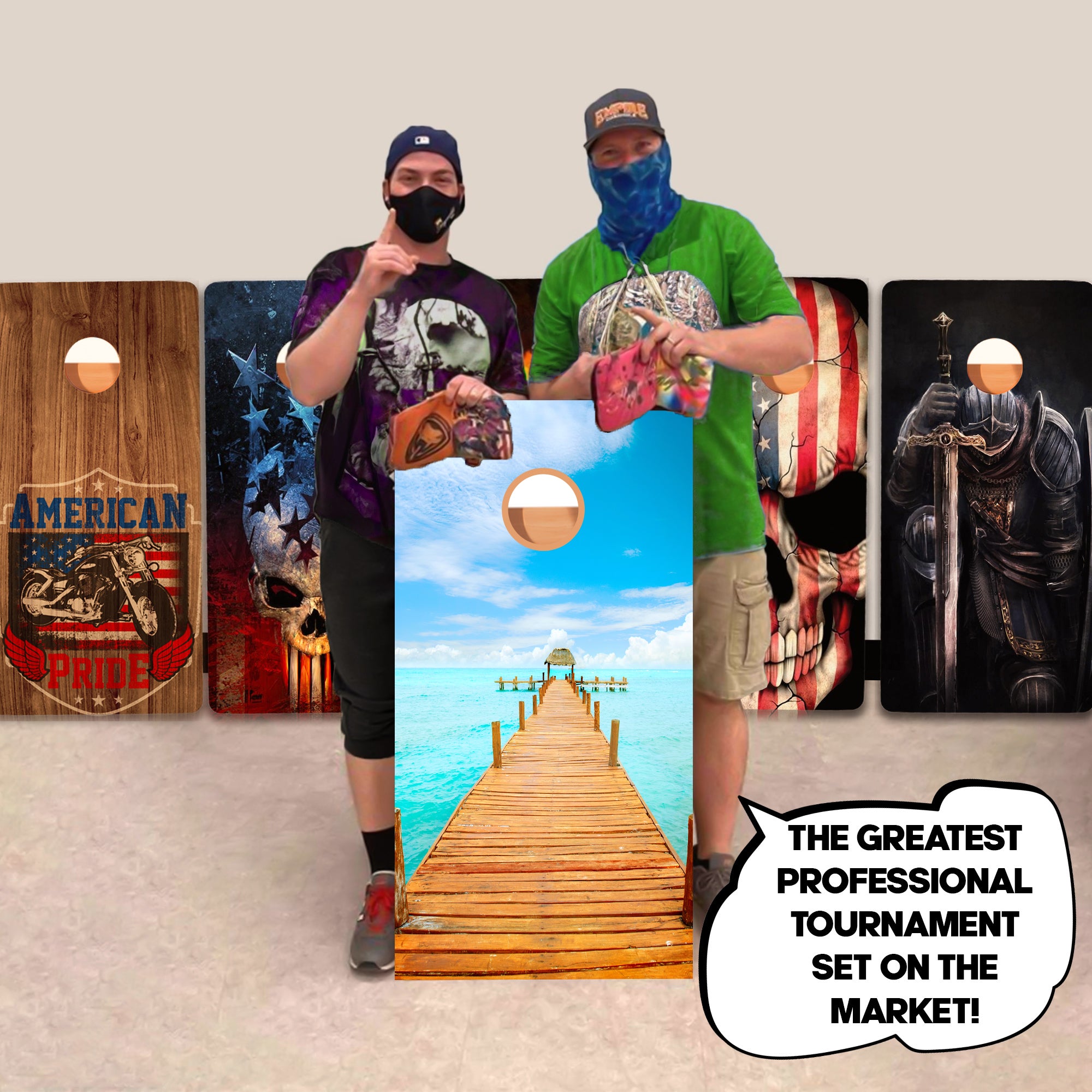 Ocean Pier Professional Cornhole Boards