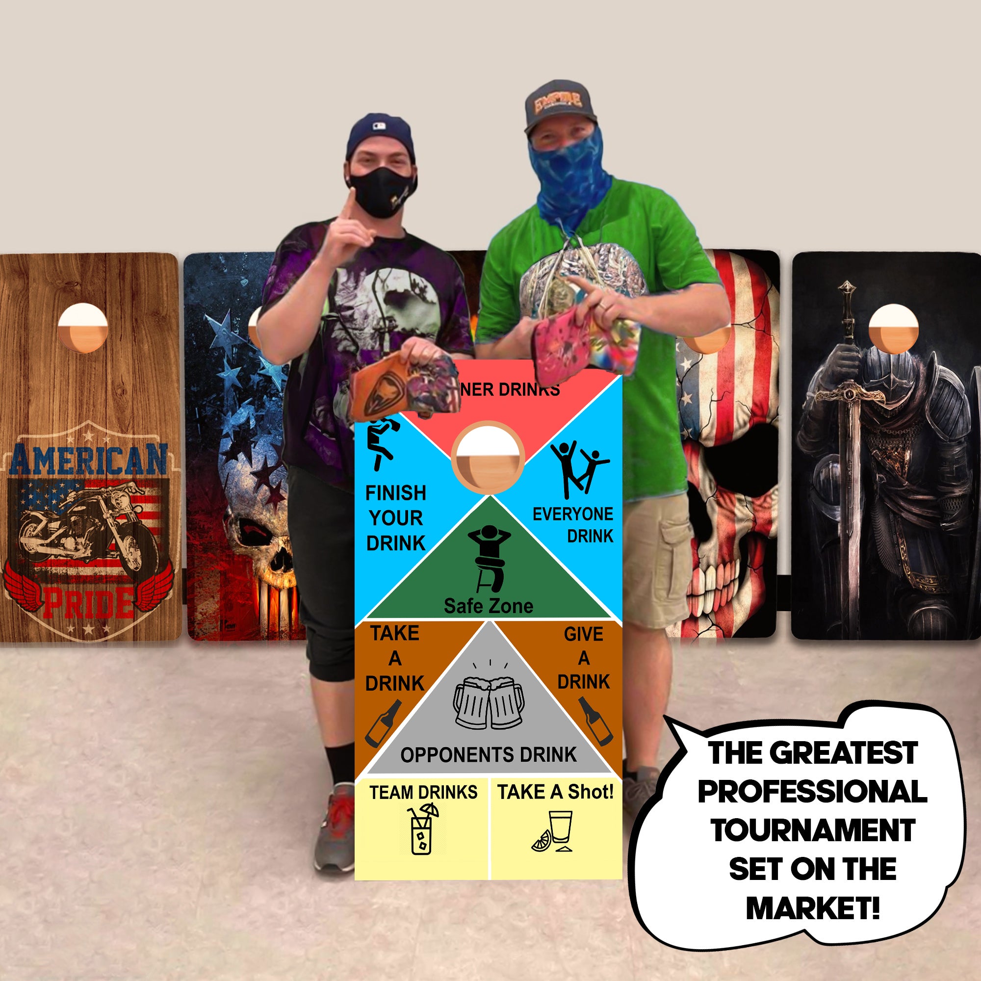 Classic Drink Professional Cornhole Boards