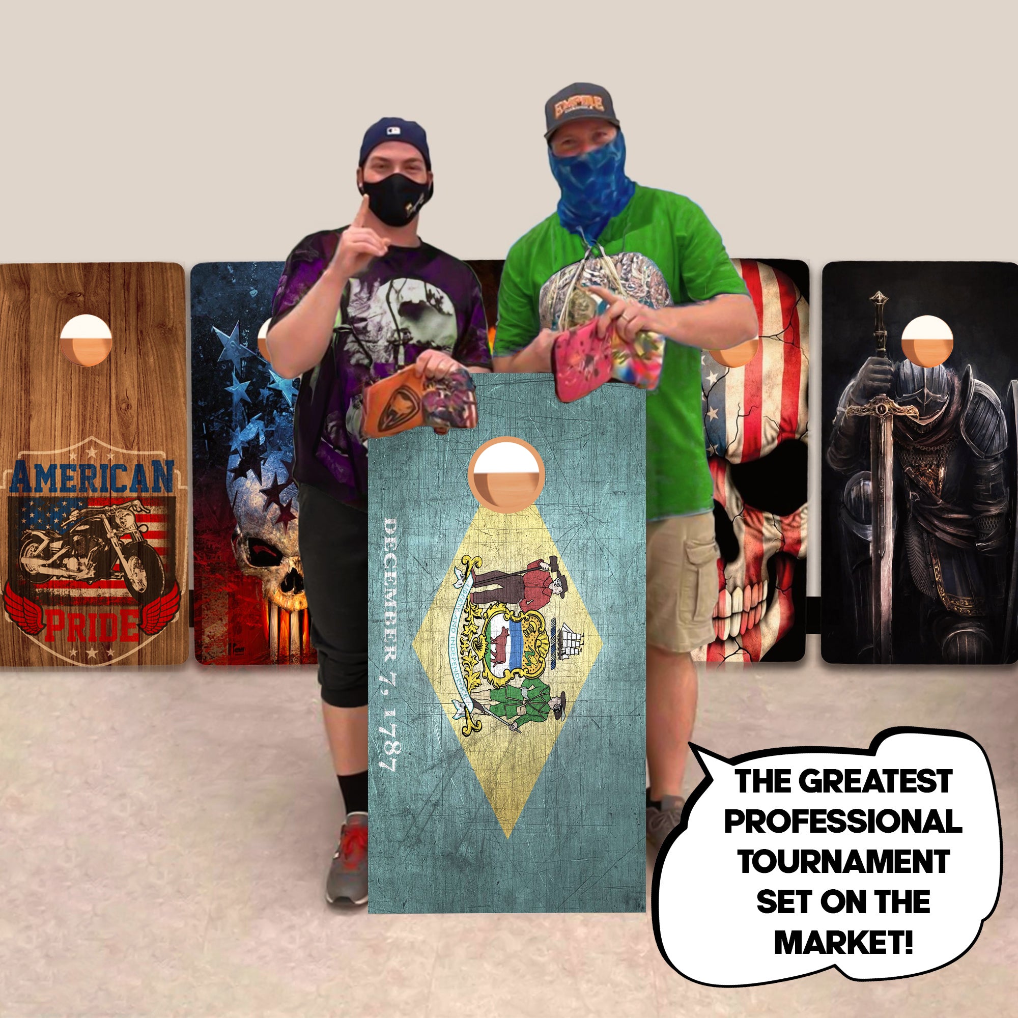 Delaware Professional Cornhole Boards