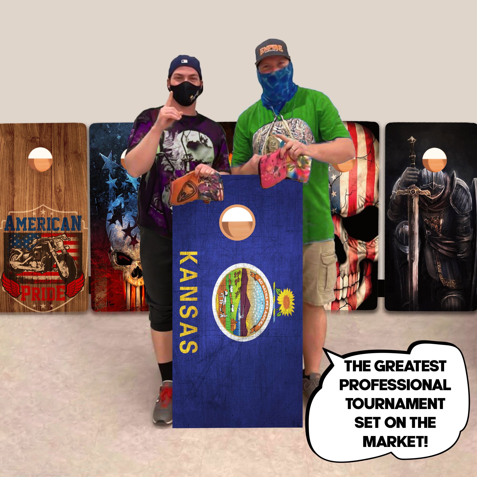 Kansas Professional Cornhole Boards